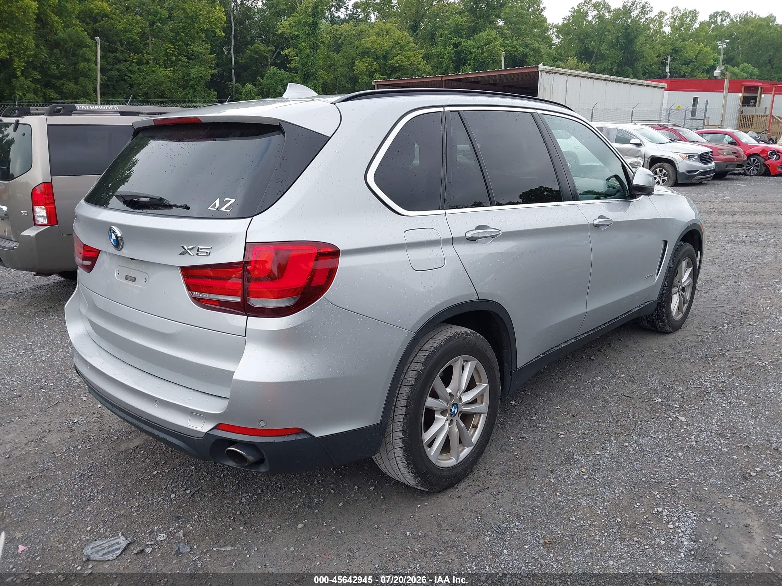 2015 Bmw X5 Xdrive35i Серебряный vin: 5UXKR0C52F0P05735