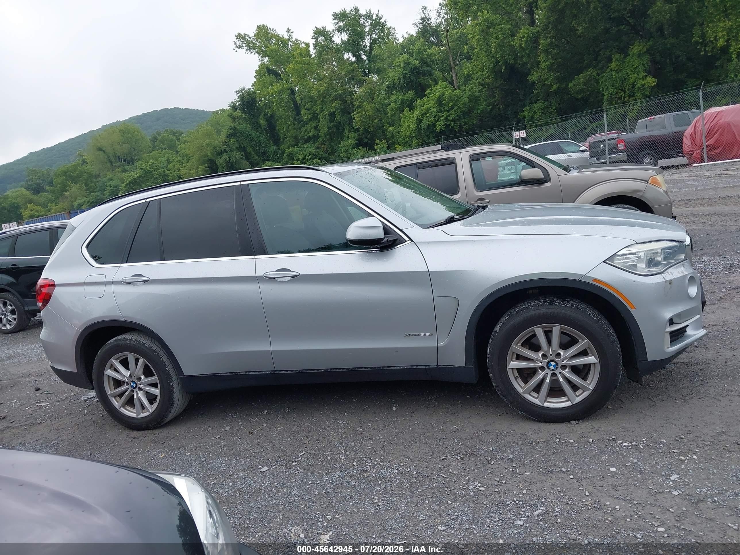 2015 Bmw X5 Xdrive35i Серебряный vin: 5UXKR0C52F0P05735