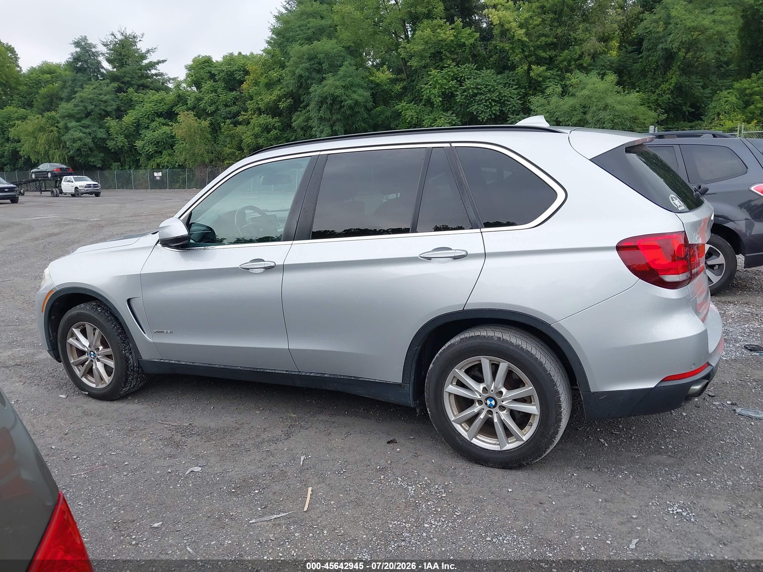 2015 Bmw X5 Xdrive35i Серебряный vin: 5UXKR0C52F0P05735