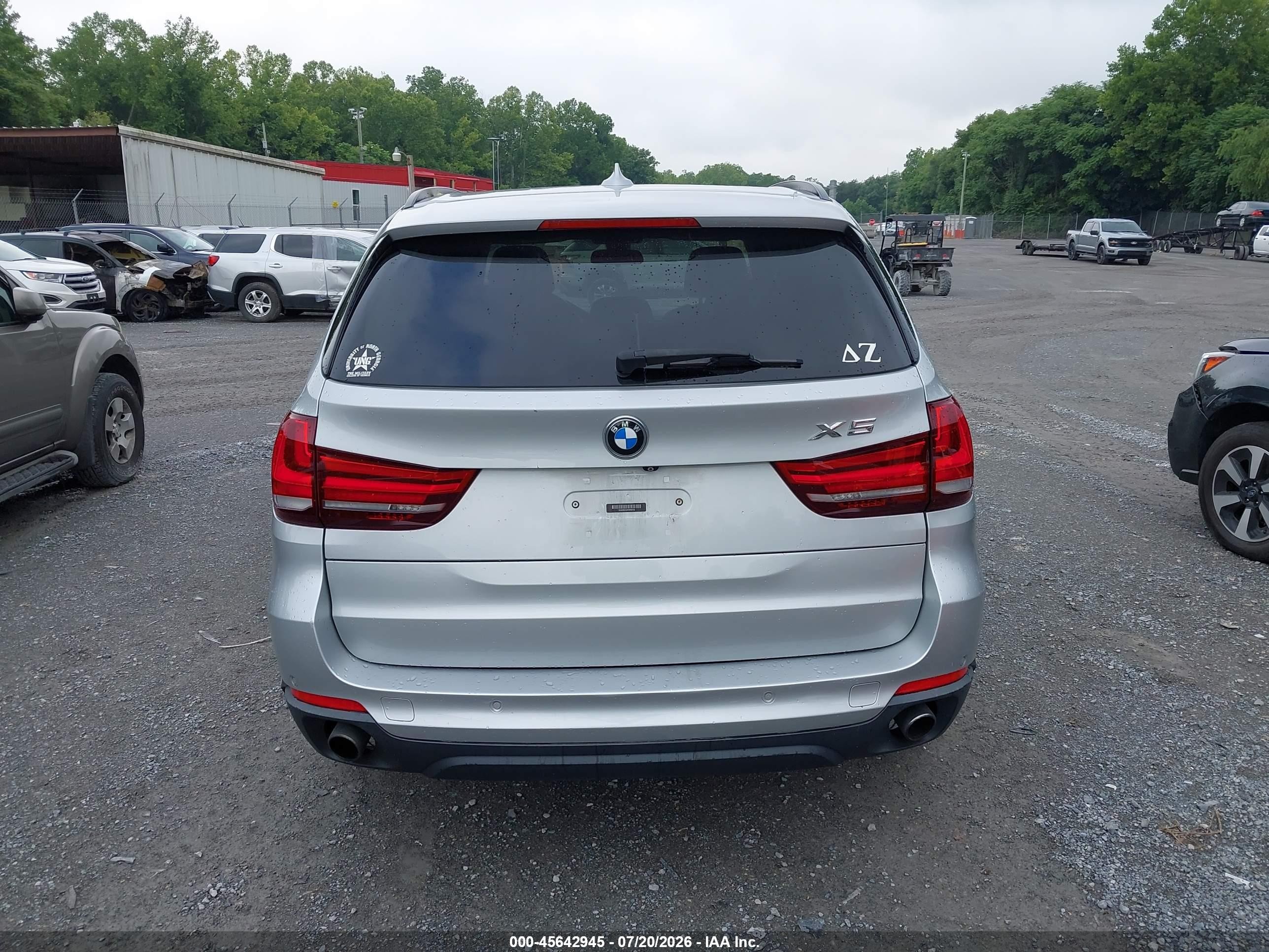 2015 Bmw X5 Xdrive35i Серебряный vin: 5UXKR0C52F0P05735