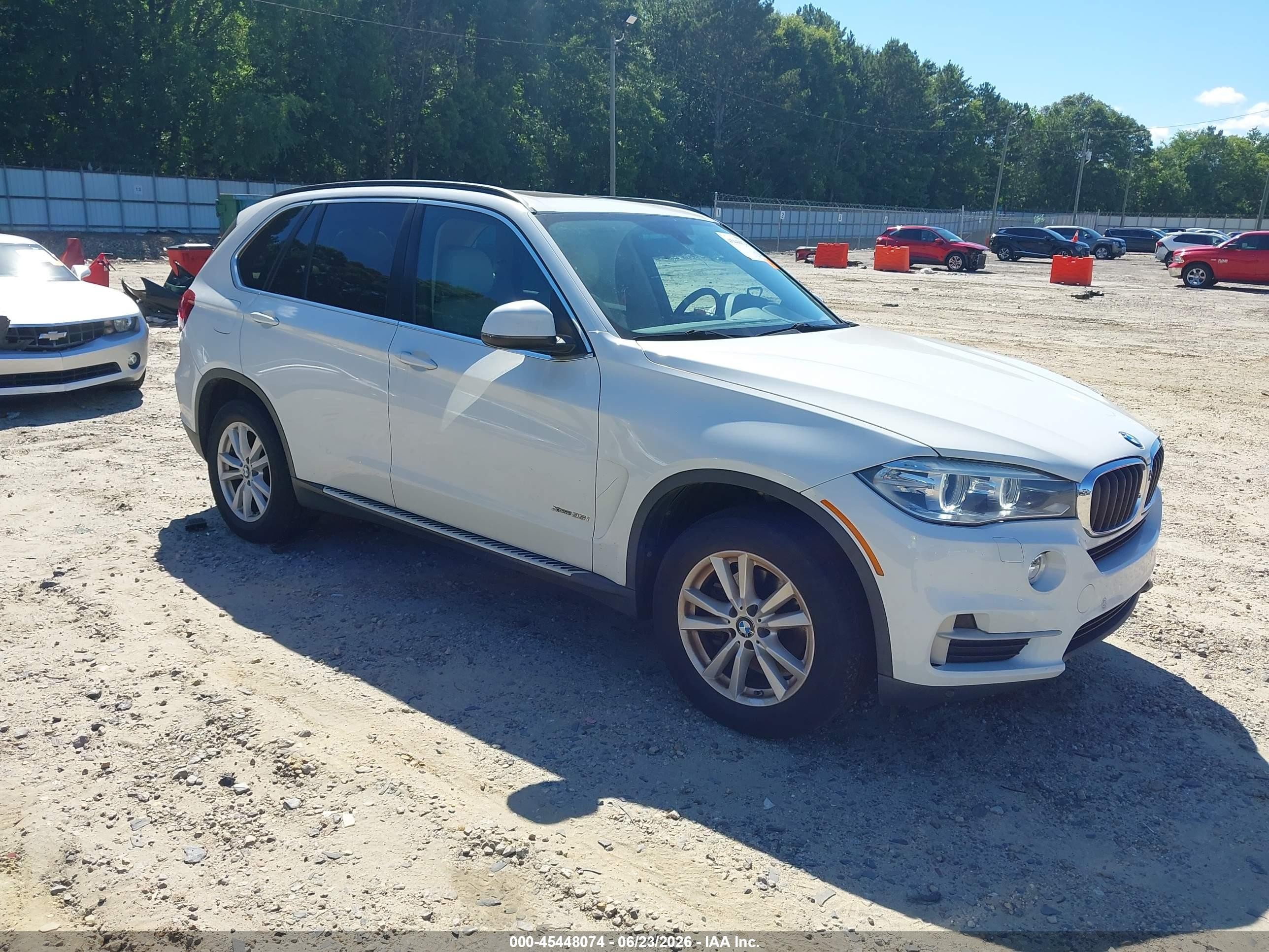 2015 Bmw X5 Xdrive35i White vin: 5UXKR0C52F0P11437