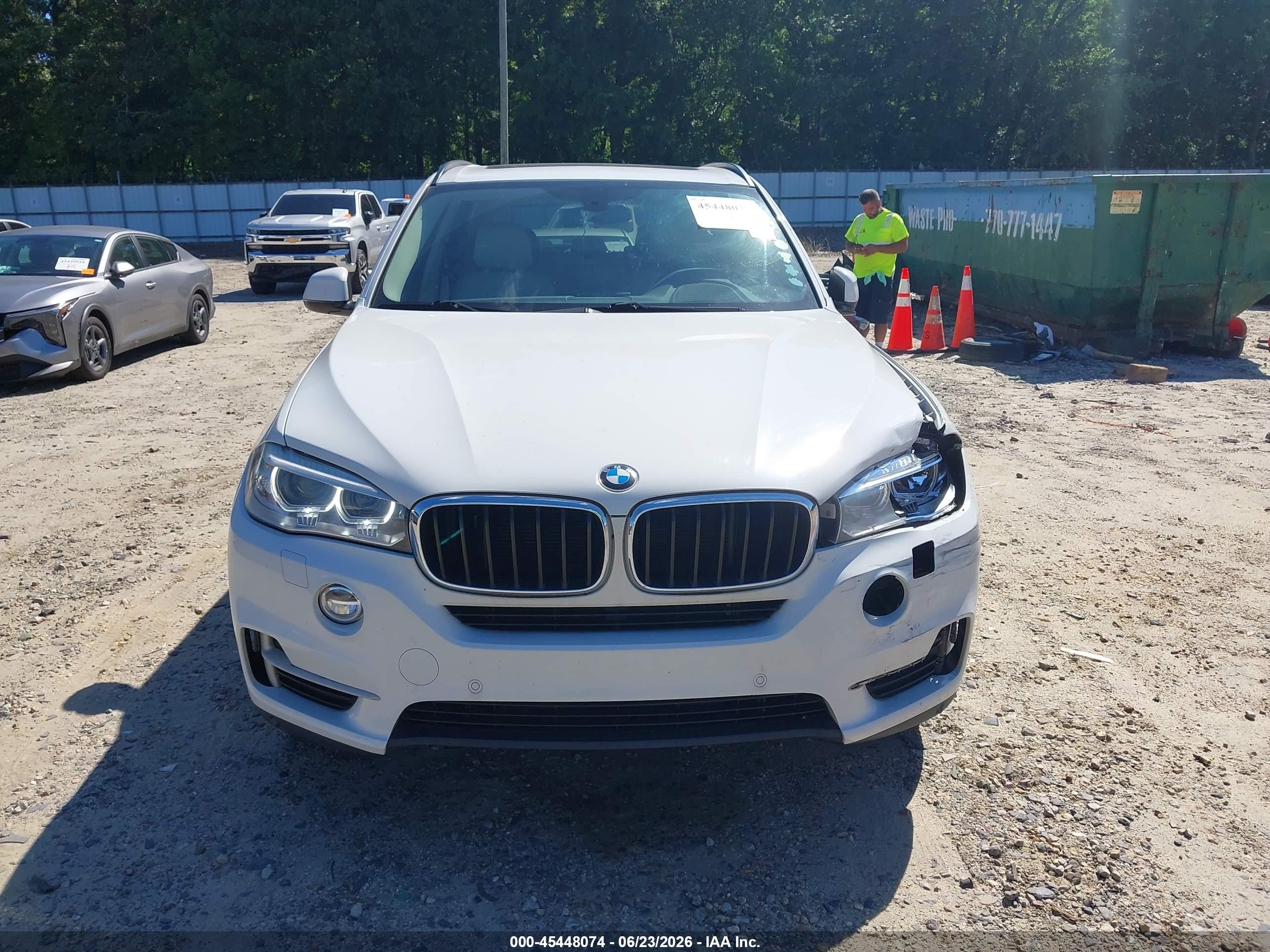 2015 Bmw X5 Xdrive35i White vin: 5UXKR0C52F0P11437
