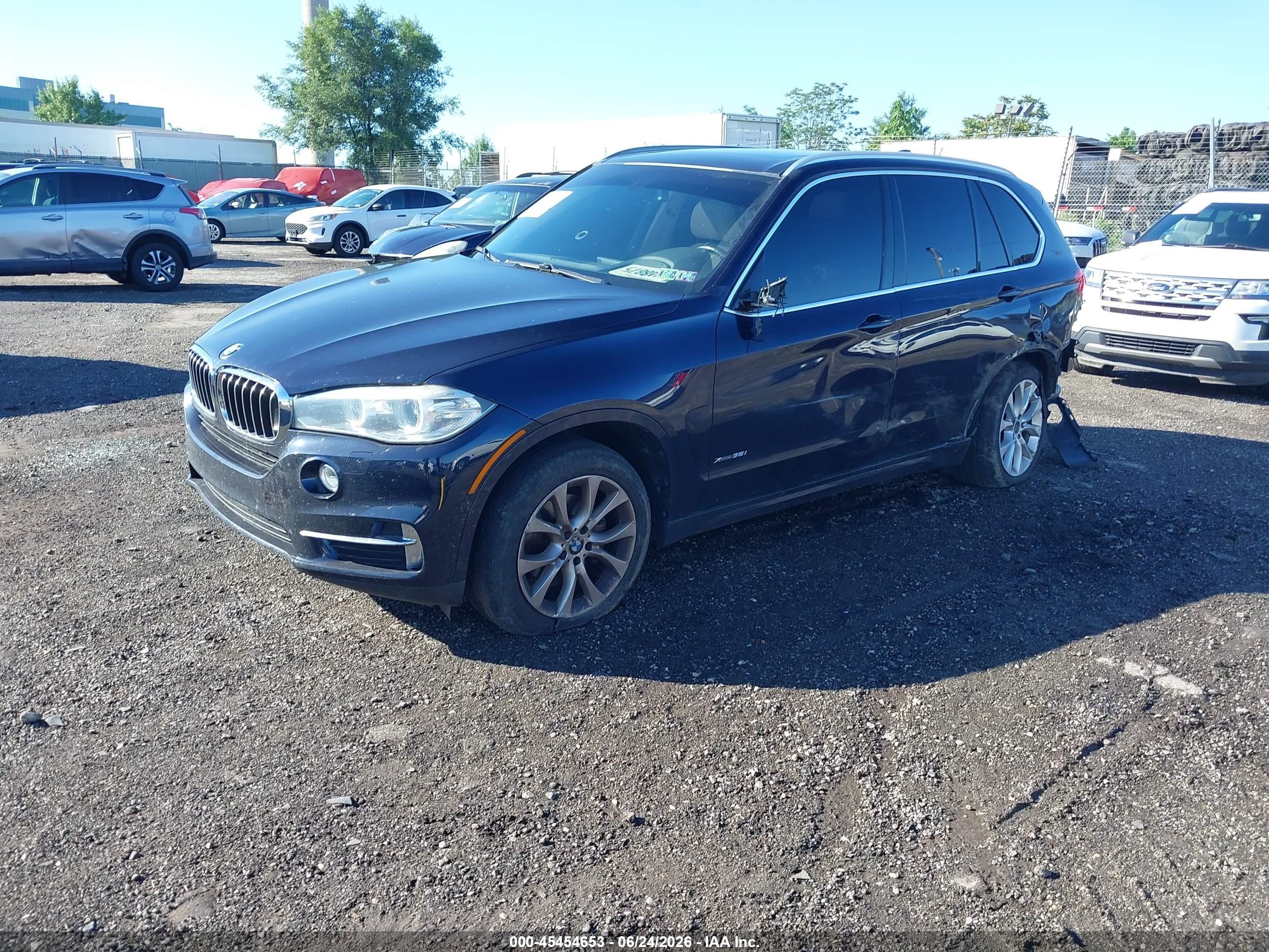 2015 Bmw X5 Xdrive35i Черный vin: 5UXKR0C52F0P12670