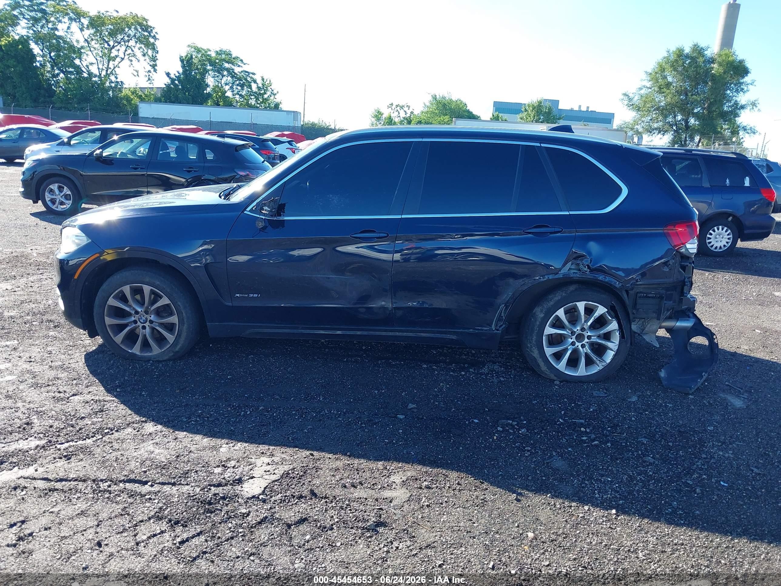 2015 Bmw X5 Xdrive35i Черный vin: 5UXKR0C52F0P12670