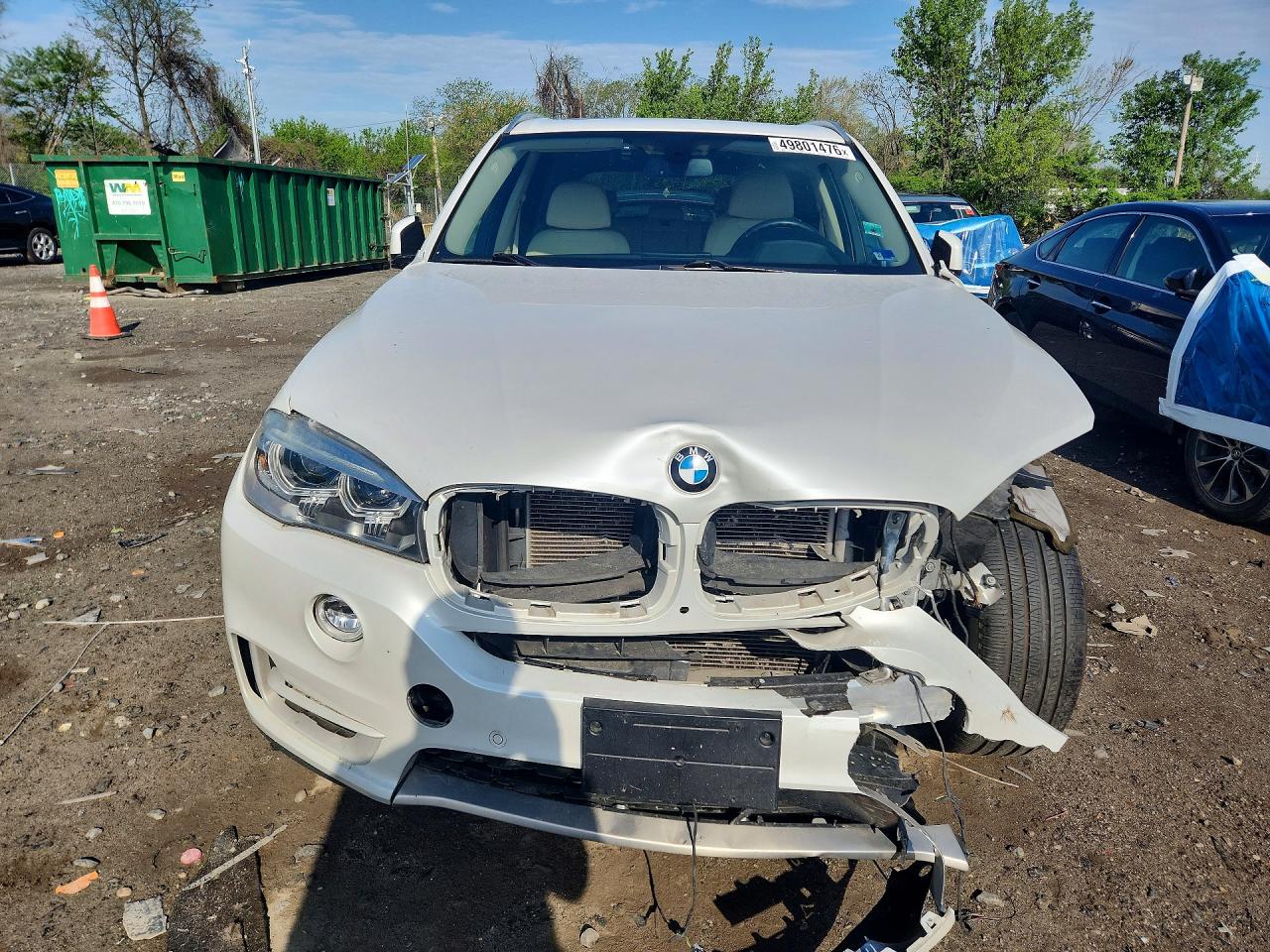 2015 Bmw X5 Xdrive35i Белый vin: 5UXKR0C52F0P14001