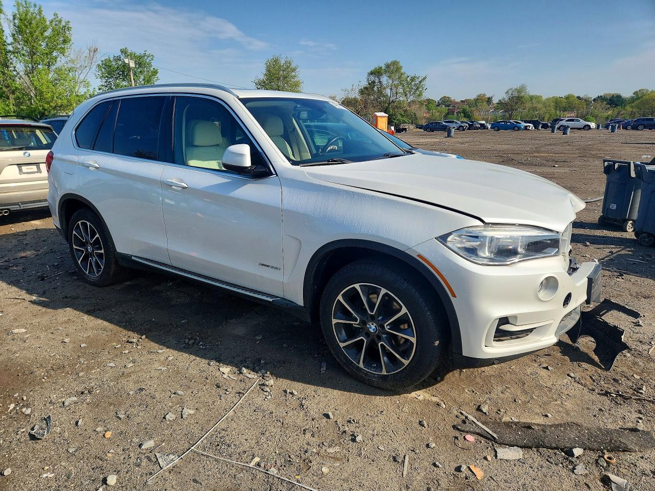 2015 Bmw X5 Xdrive35i Белый vin: 5UXKR0C52F0P14001