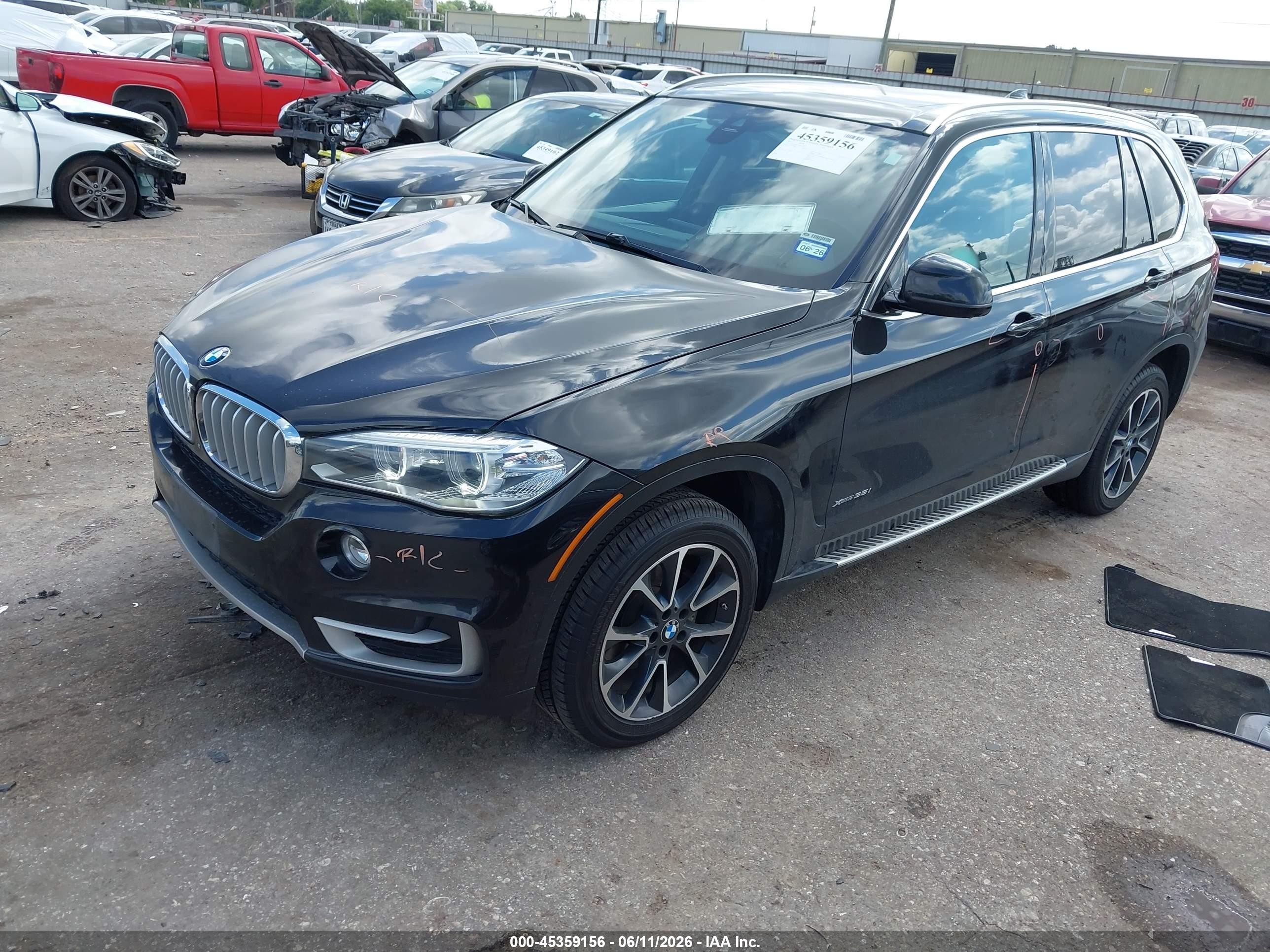 2015 Bmw X5 Xdrive35i Black vin: 5UXKR0C52F0P16265
