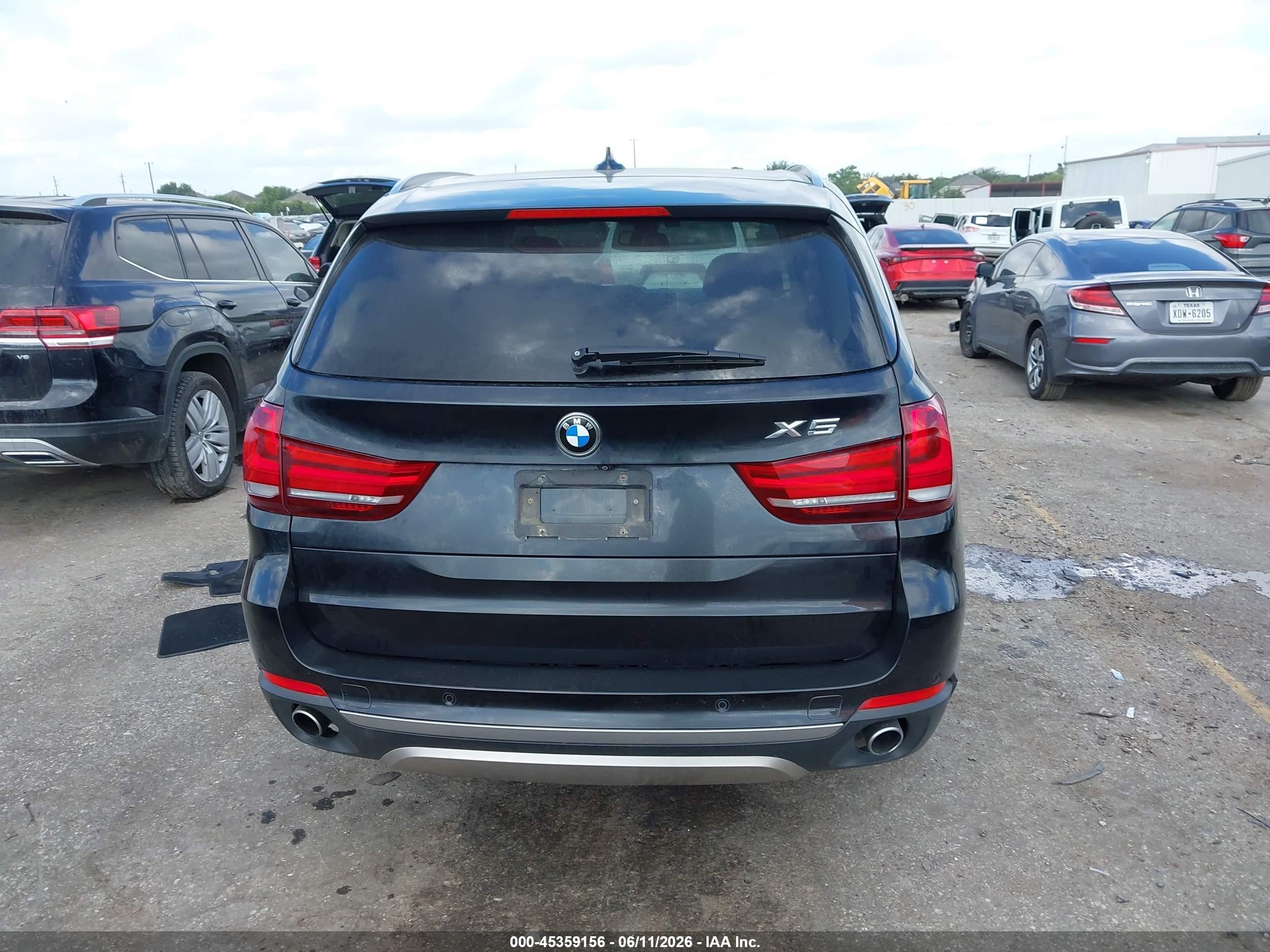 2015 Bmw X5 Xdrive35i Black vin: 5UXKR0C52F0P16265