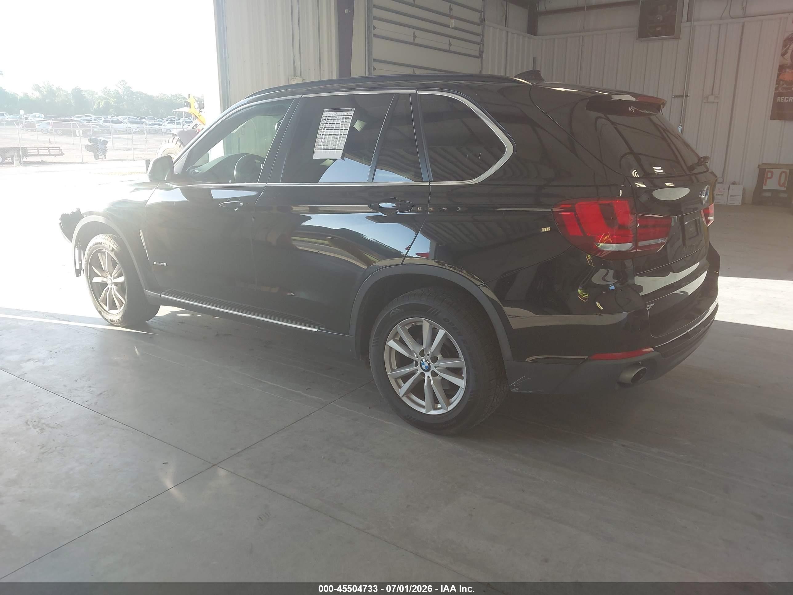 2015 Bmw X5 Xdrive35i Черный vin: 5UXKR0C52F0P17982