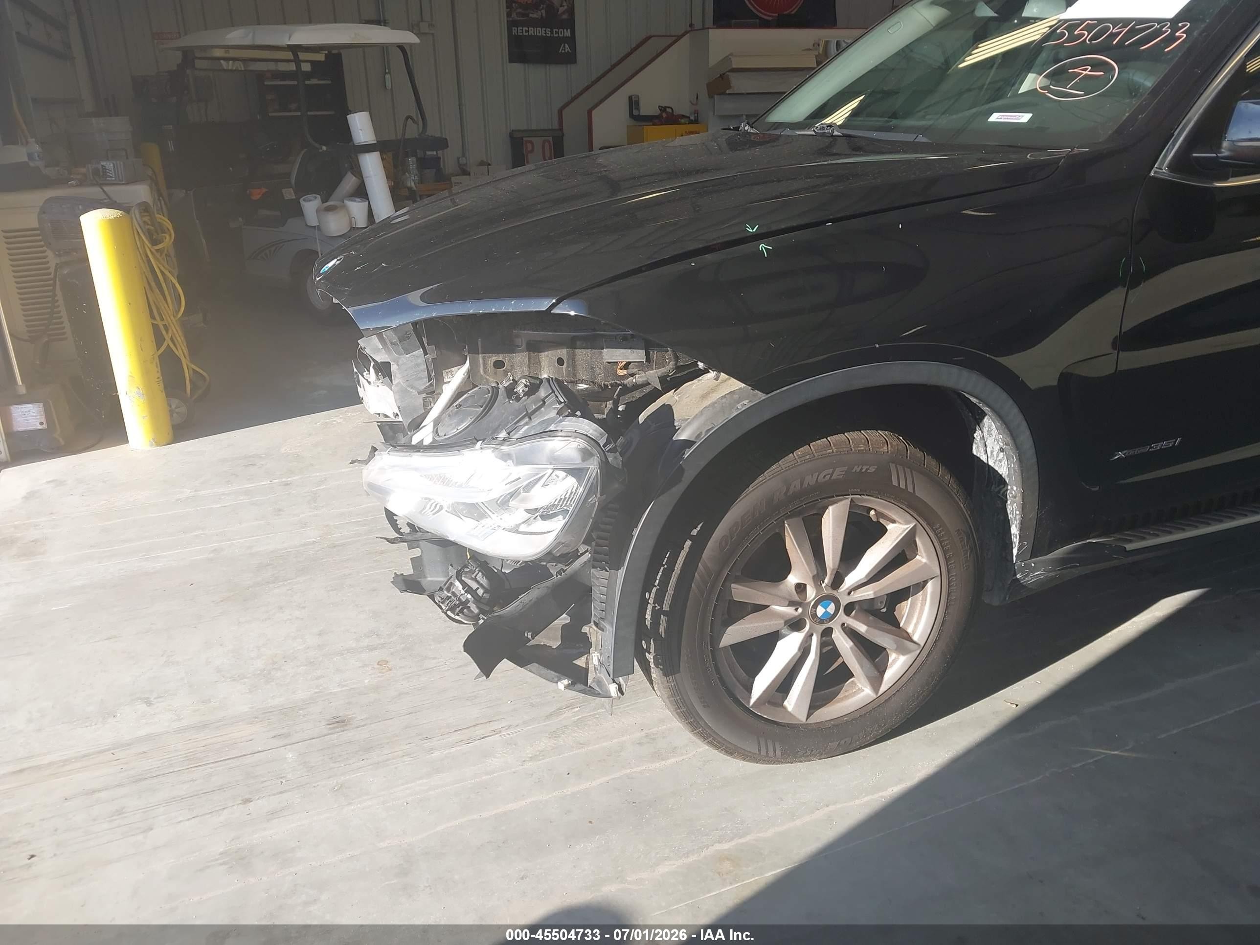 2015 Bmw X5 Xdrive35i Черный vin: 5UXKR0C52F0P17982