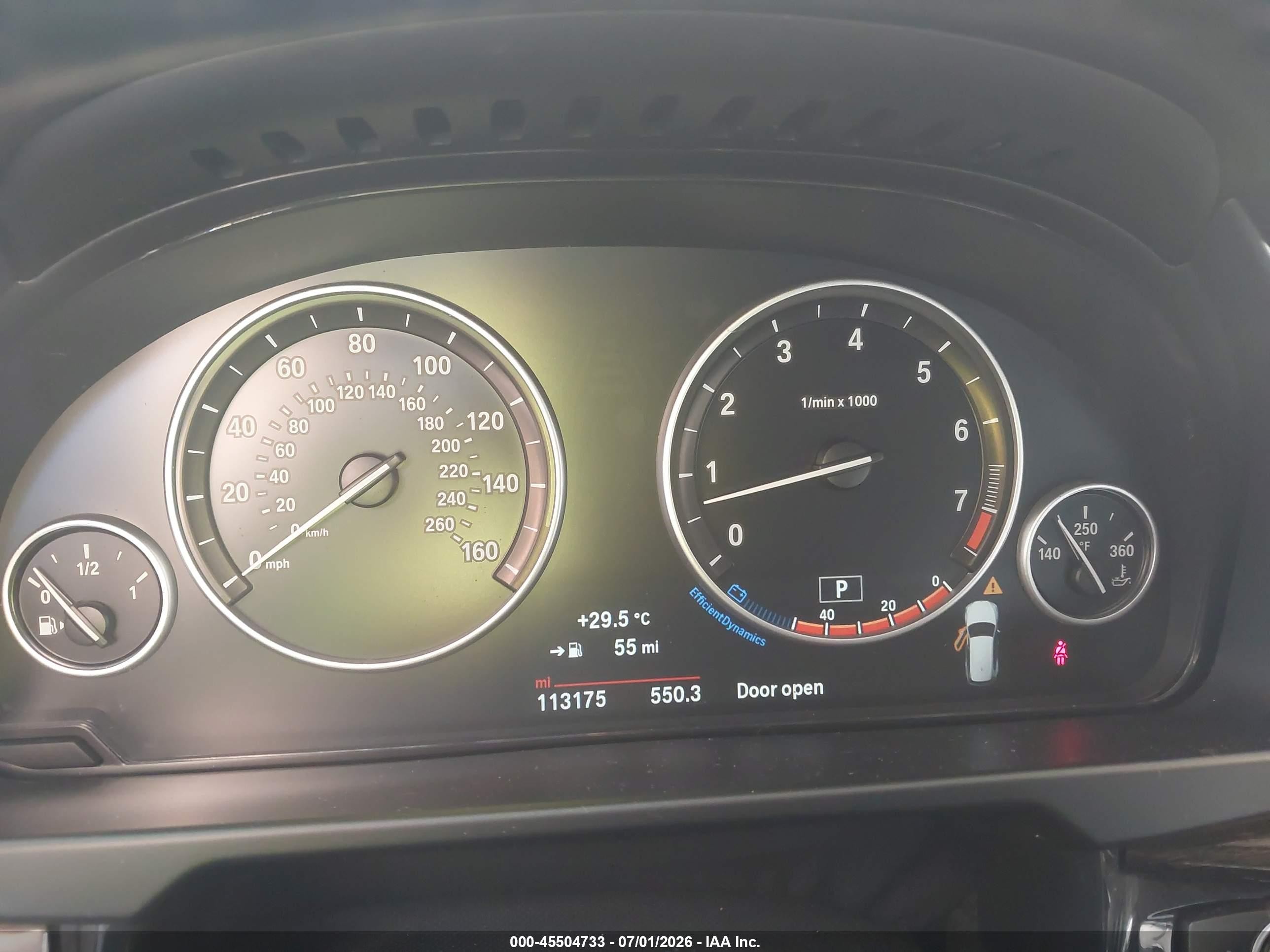 2015 Bmw X5 Xdrive35i Черный vin: 5UXKR0C52F0P17982