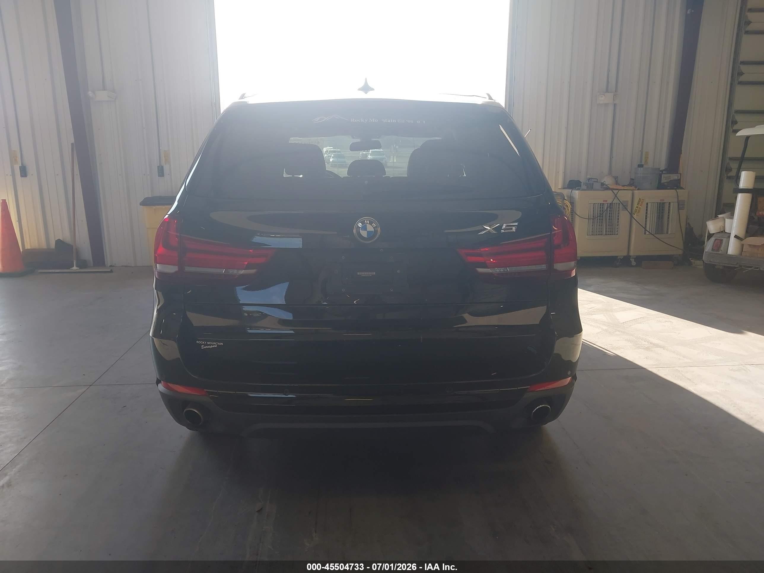 2015 Bmw X5 Xdrive35i Черный vin: 5UXKR0C52F0P17982