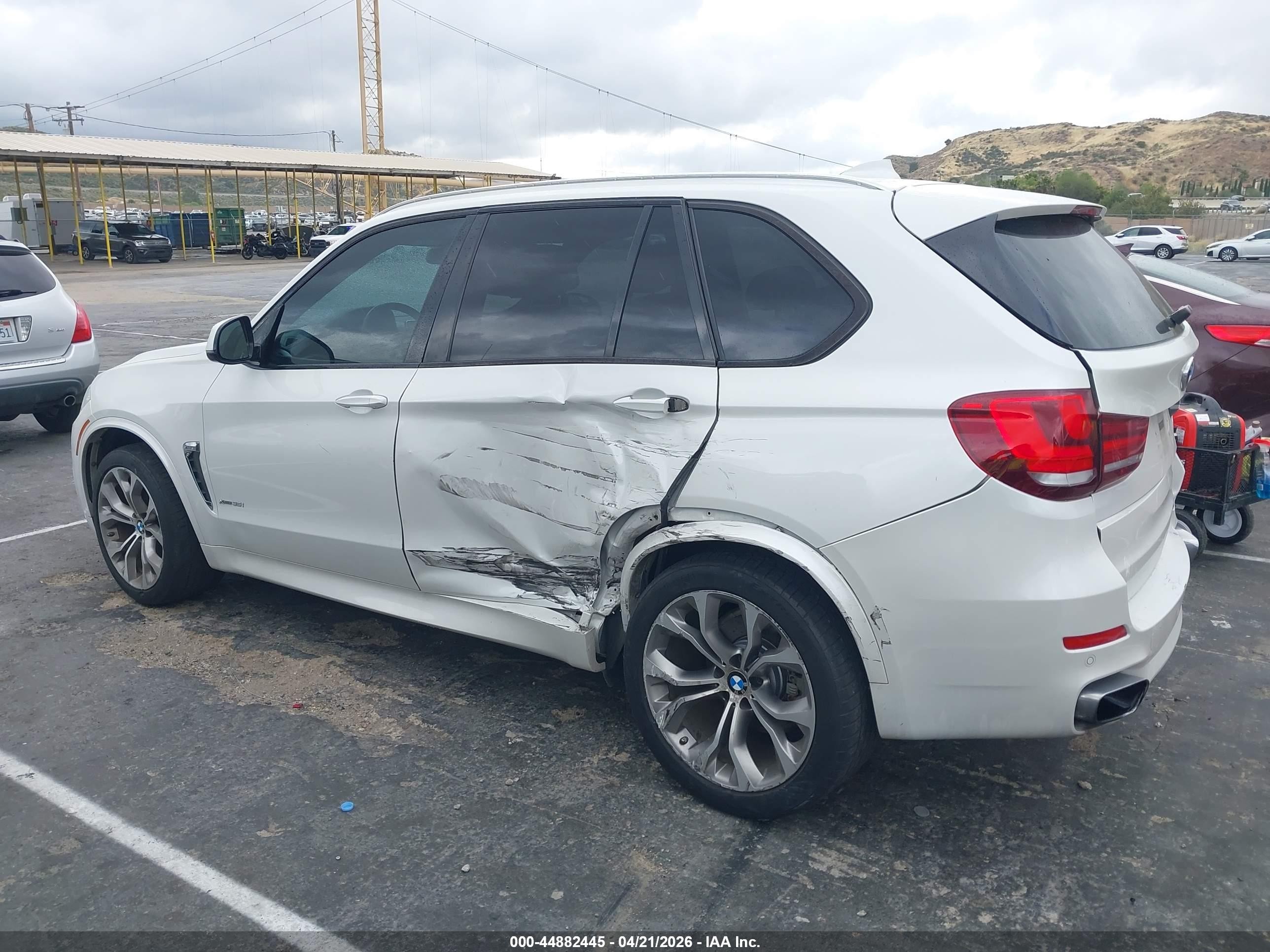 2014 Bmw X5 Xdrive35i White vin: 5UXKR0C53E0K45872