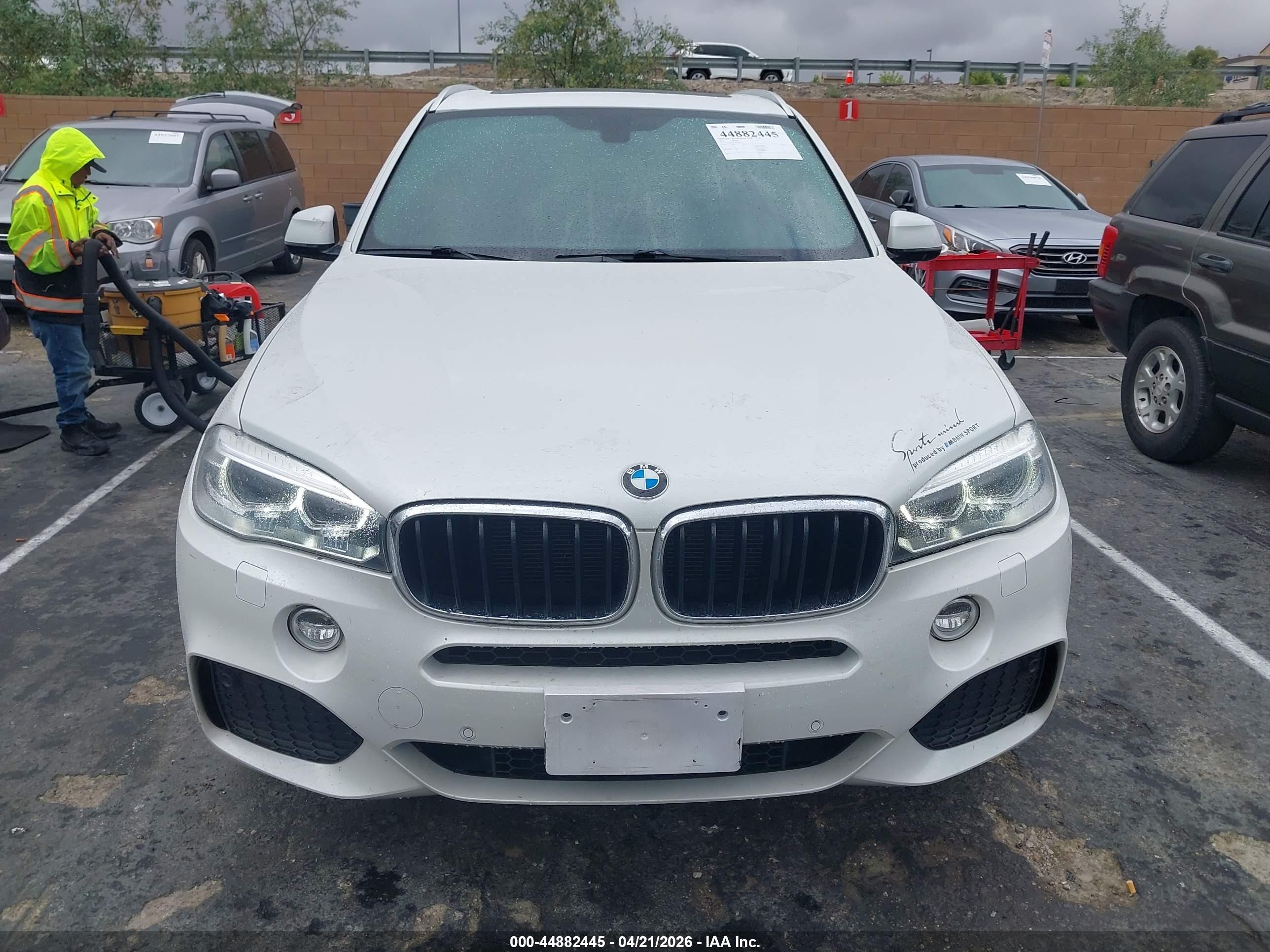 2014 Bmw X5 Xdrive35i White vin: 5UXKR0C53E0K45872