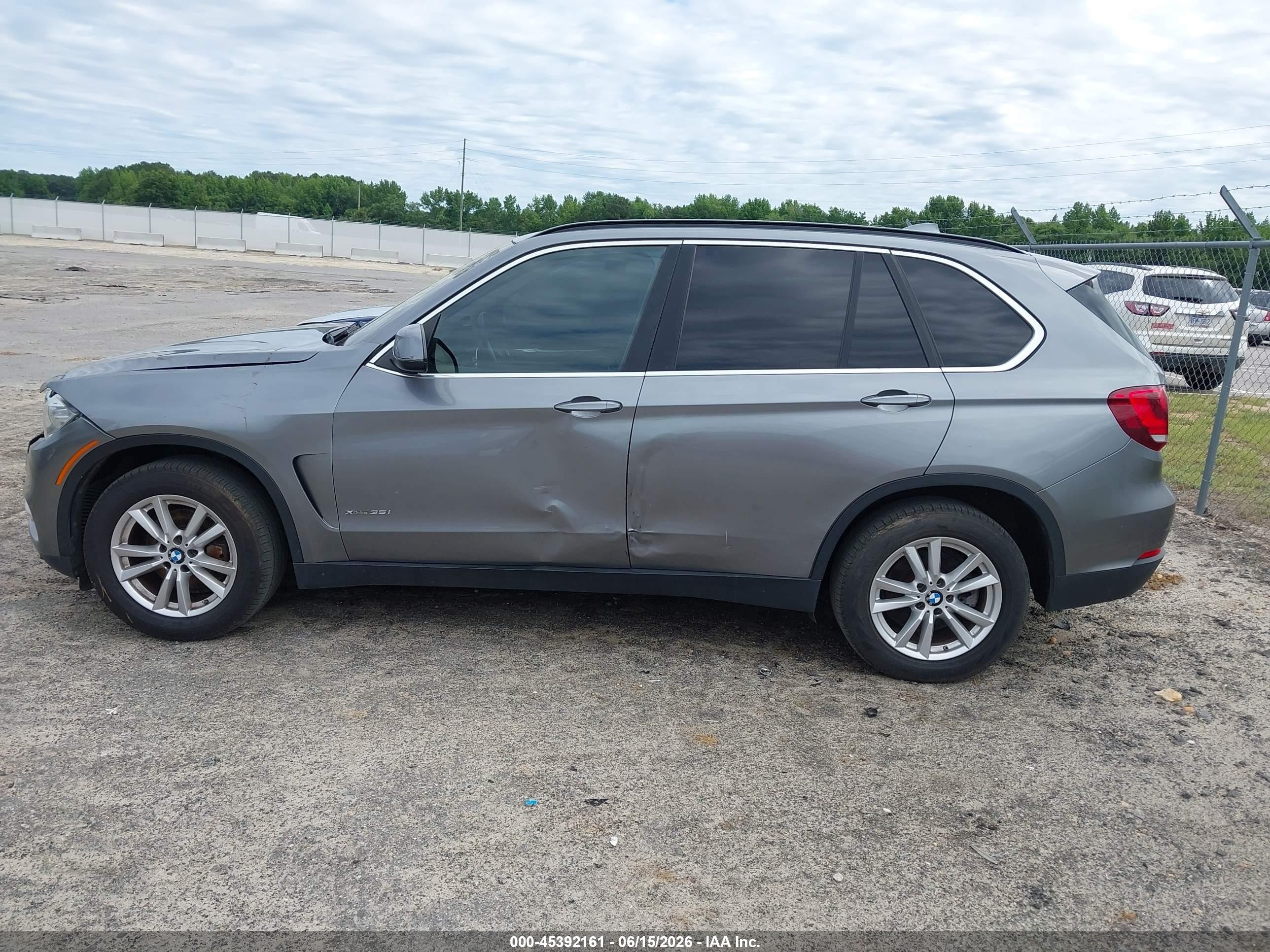 2015 Bmw X5 Xdrive35i Gray vin: 5UXKR0C53F0K53441