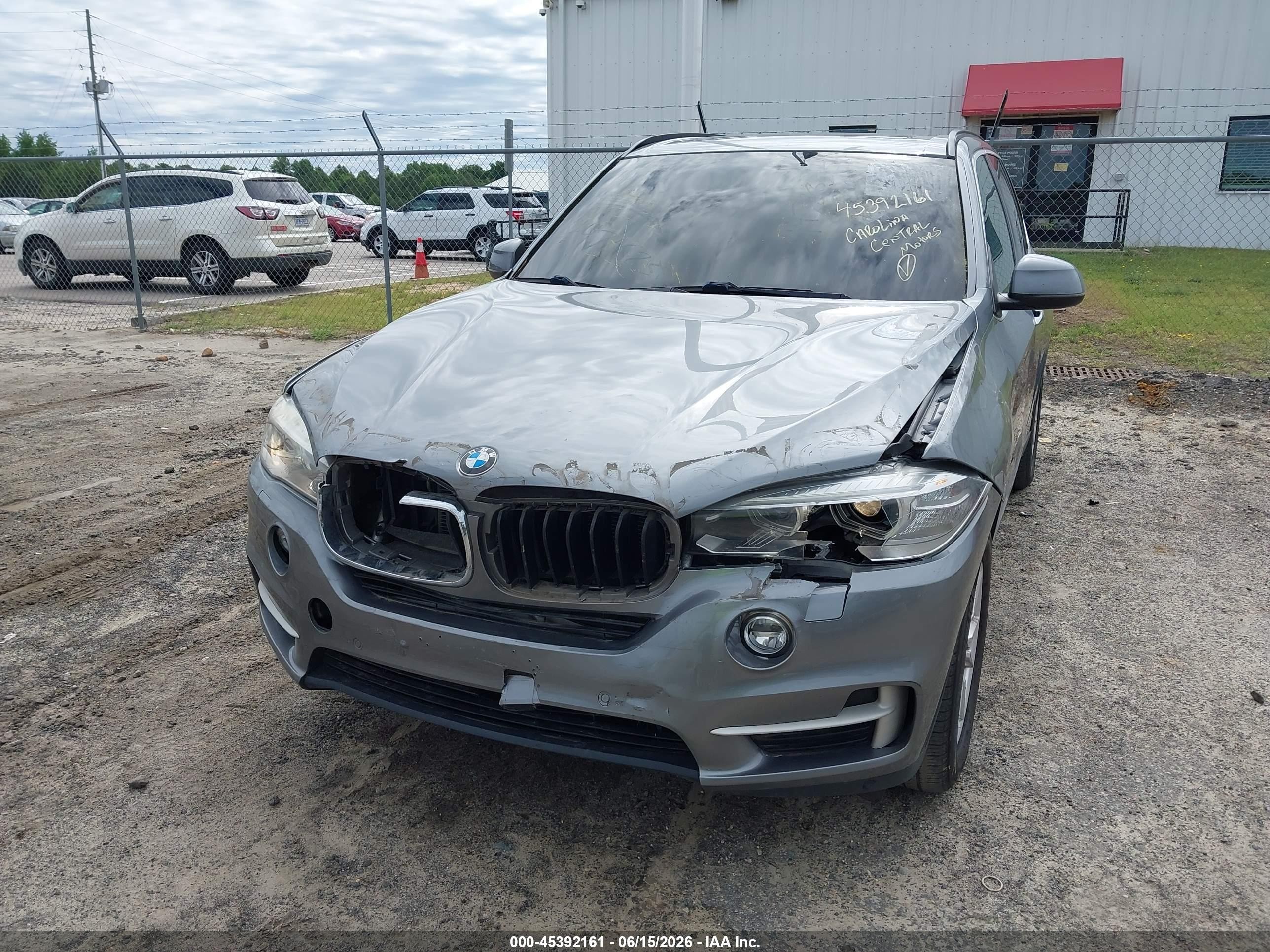 2015 Bmw X5 Xdrive35i Gray vin: 5UXKR0C53F0K53441
