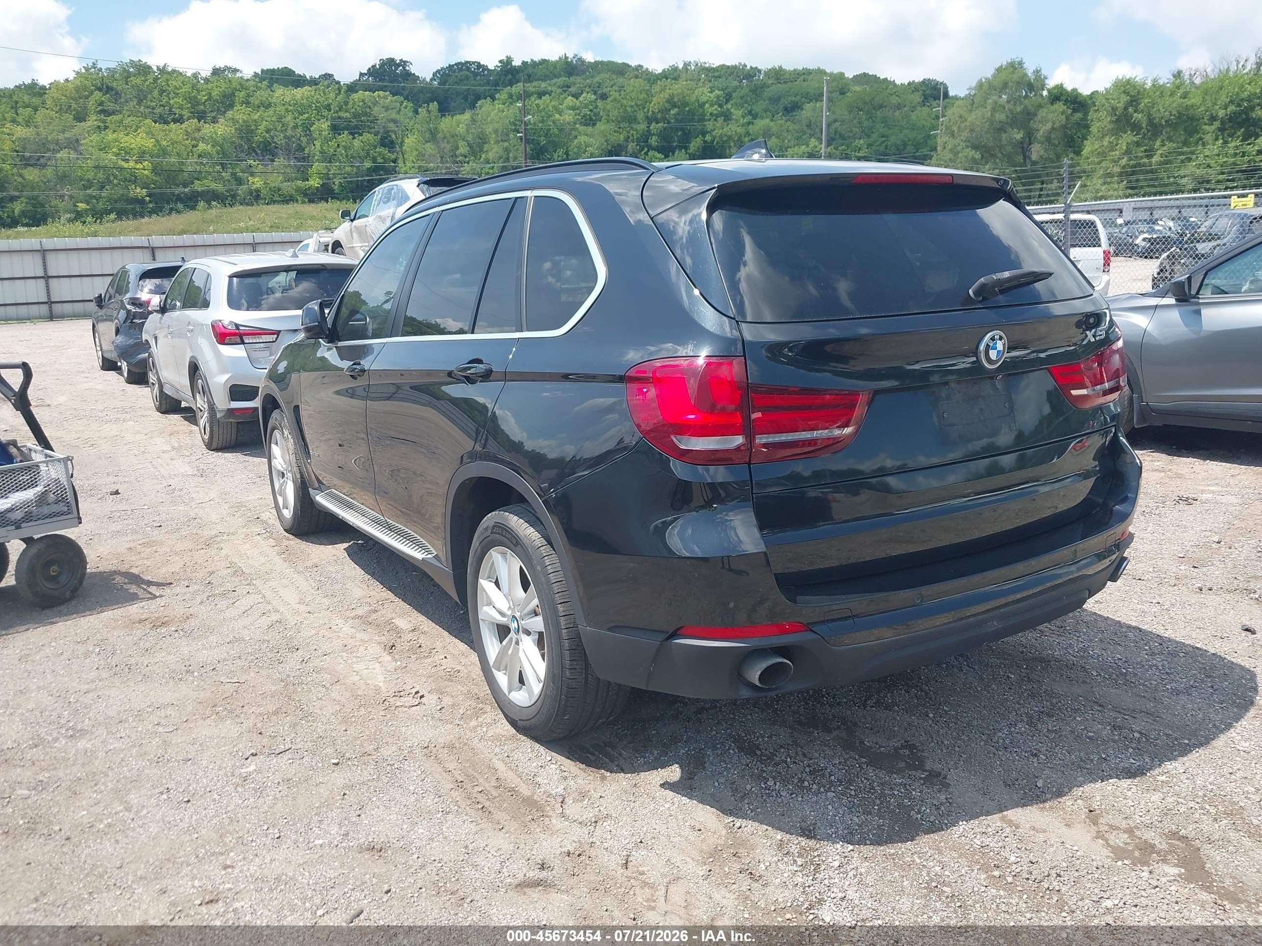 2015 Bmw X5 Xdrive35i Black vin: 5UXKR0C53F0K55836