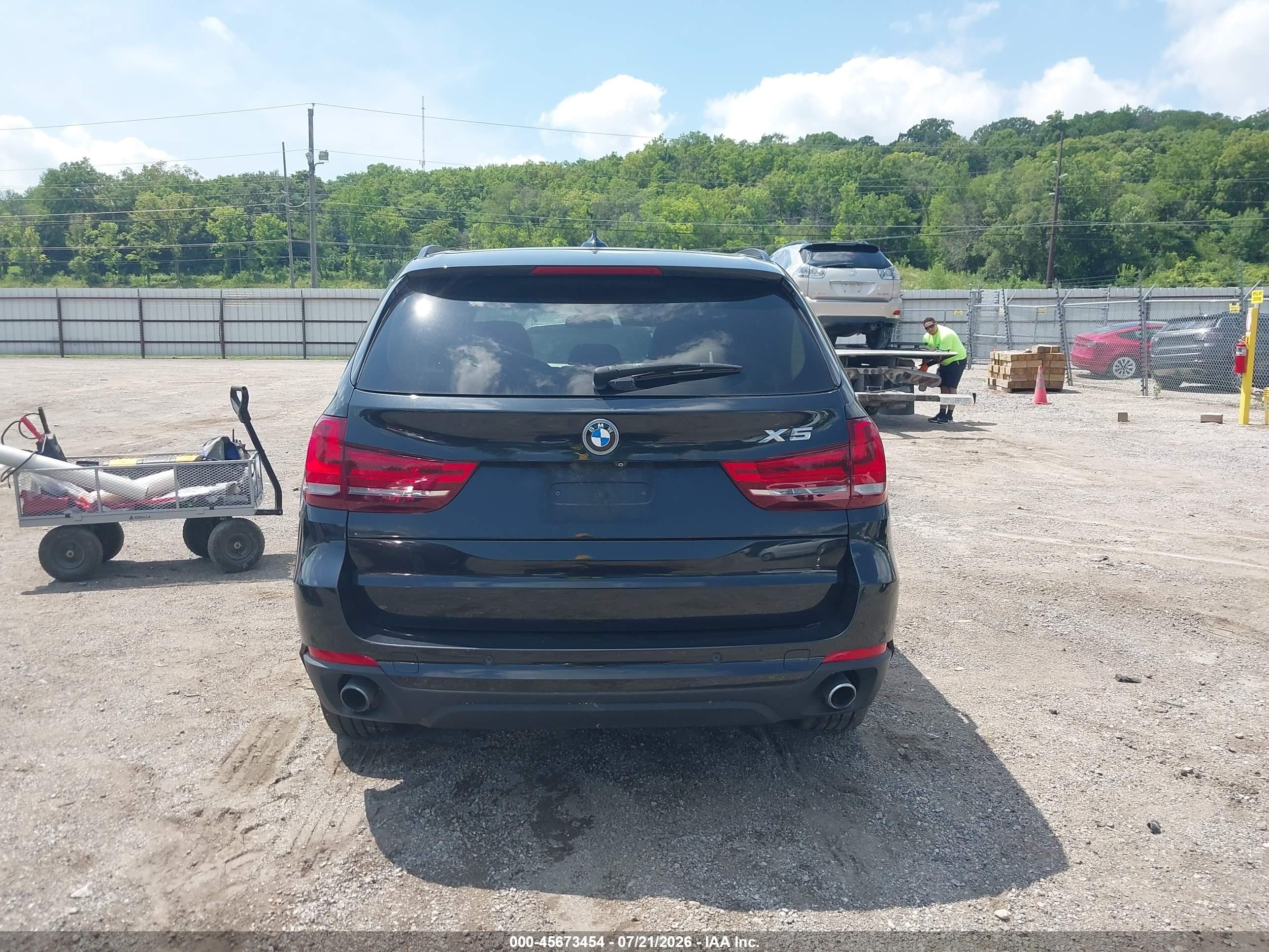 2015 Bmw X5 Xdrive35i Black vin: 5UXKR0C53F0K55836