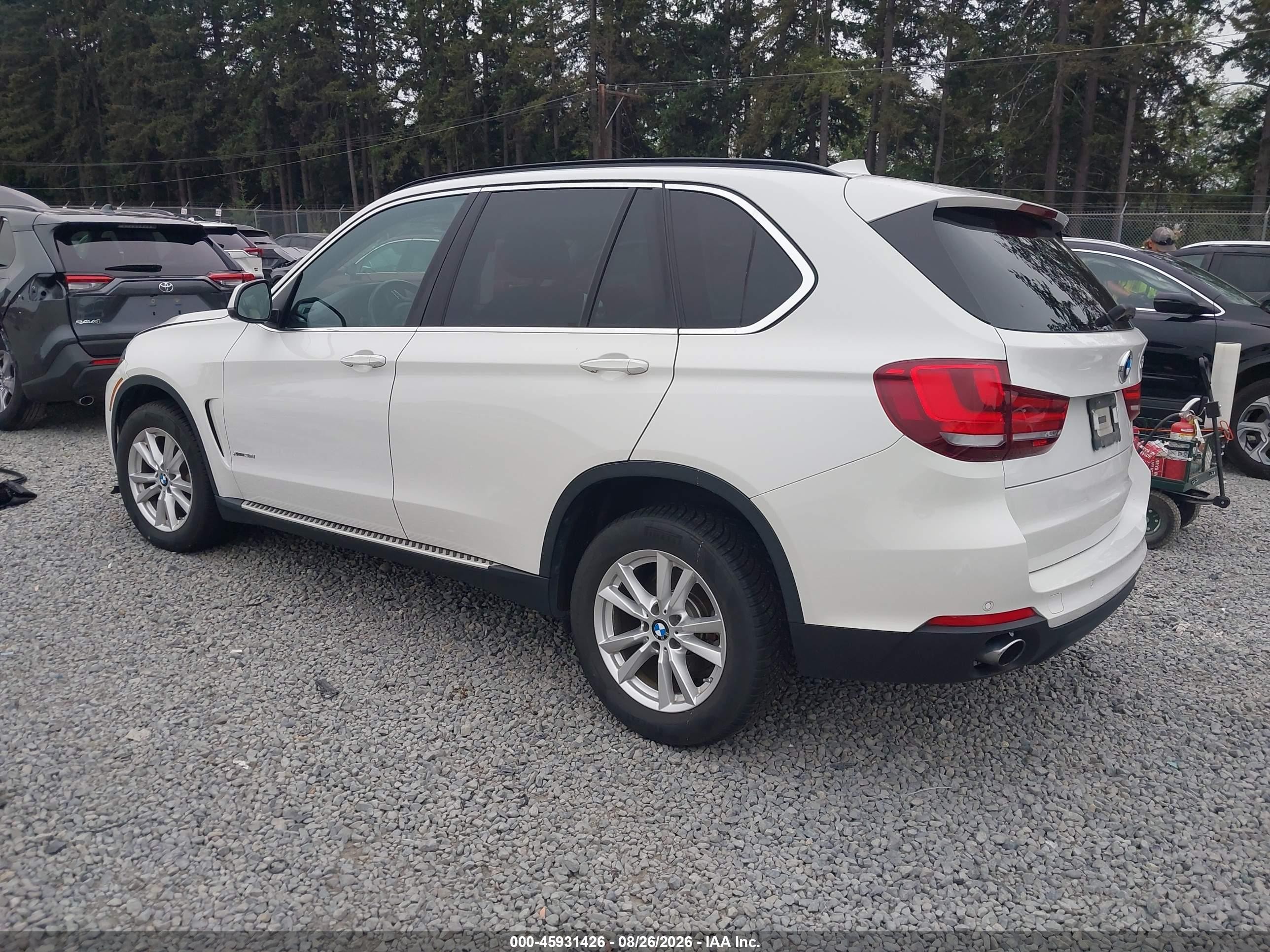 2015 Bmw X5 Xdrive35i White vin: 5UXKR0C53F0K62284