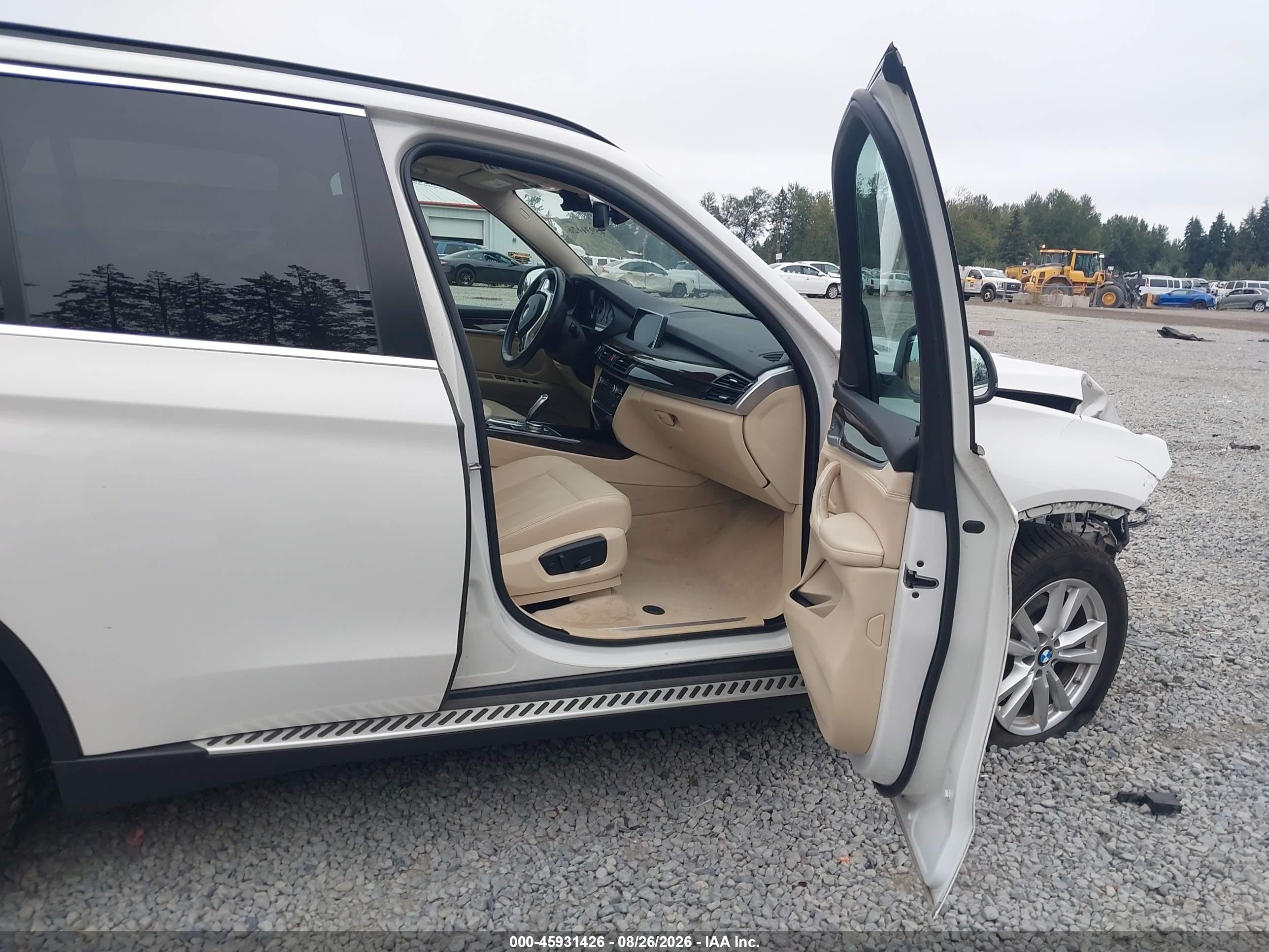 2015 Bmw X5 Xdrive35i White vin: 5UXKR0C53F0K62284