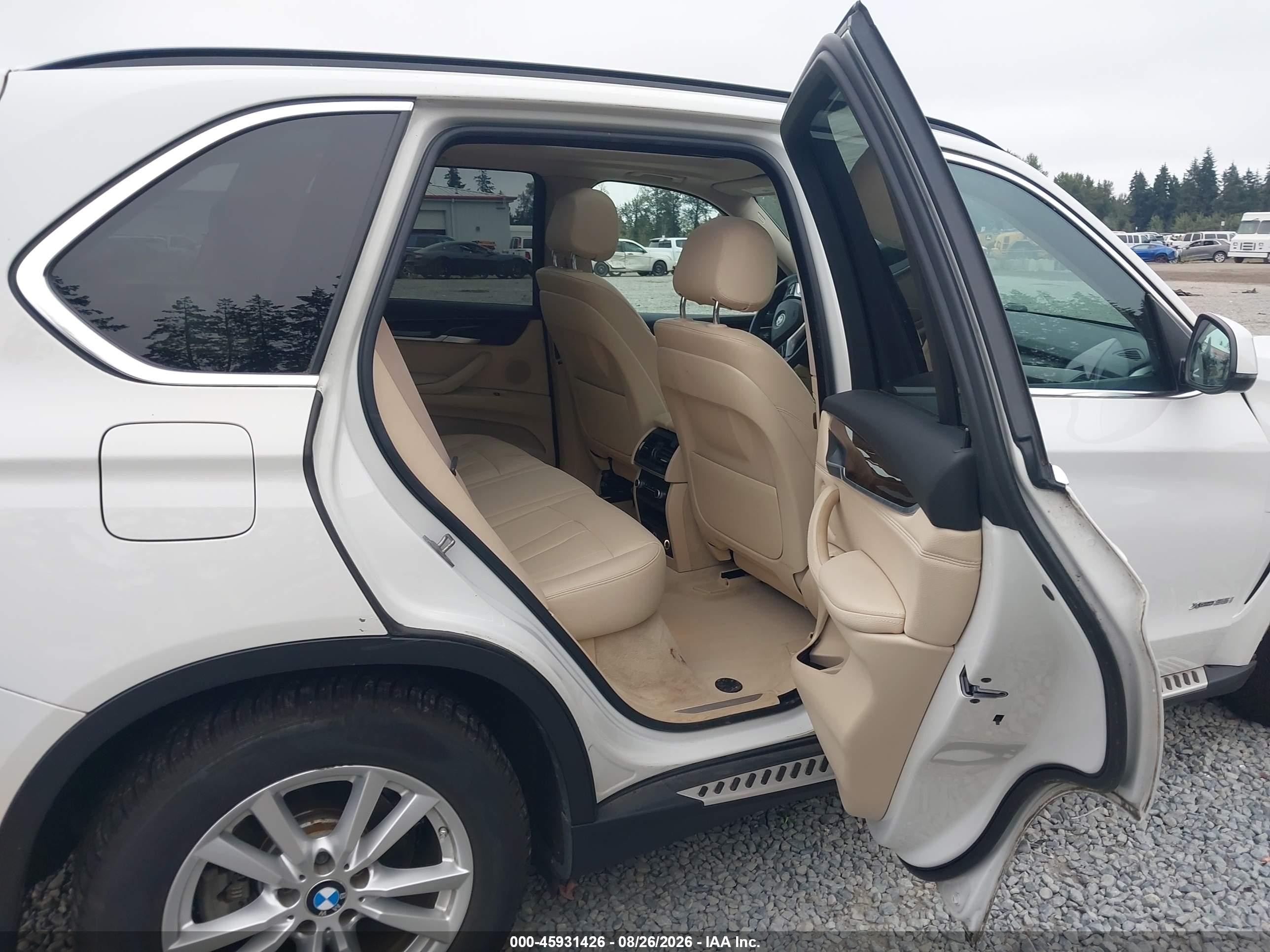 2015 Bmw X5 Xdrive35i White vin: 5UXKR0C53F0K62284