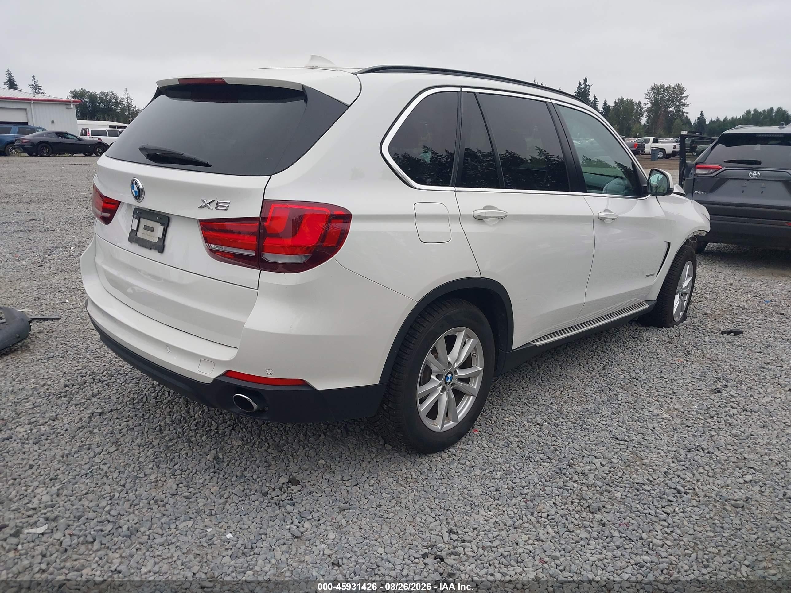 2015 Bmw X5 Xdrive35i White vin: 5UXKR0C53F0K62284
