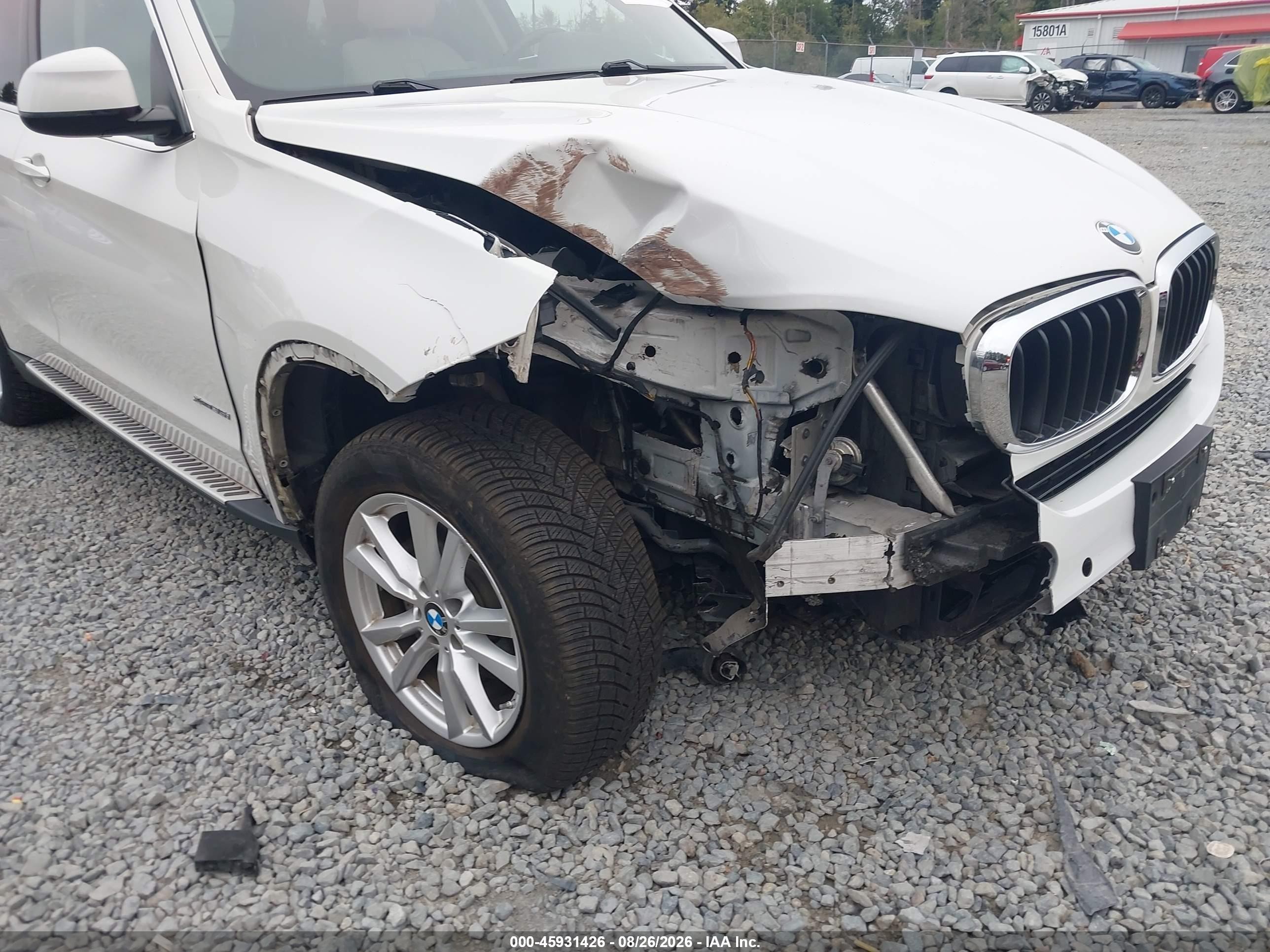 2015 Bmw X5 Xdrive35i White vin: 5UXKR0C53F0K62284