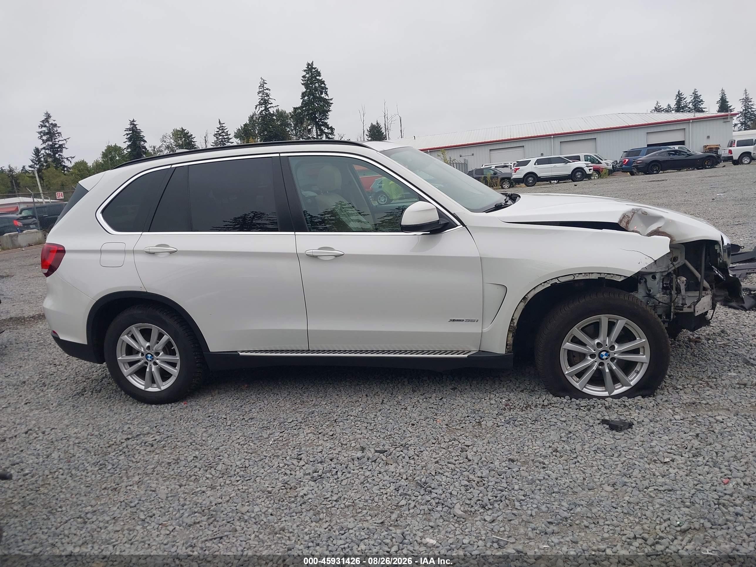 2015 Bmw X5 Xdrive35i White vin: 5UXKR0C53F0K62284