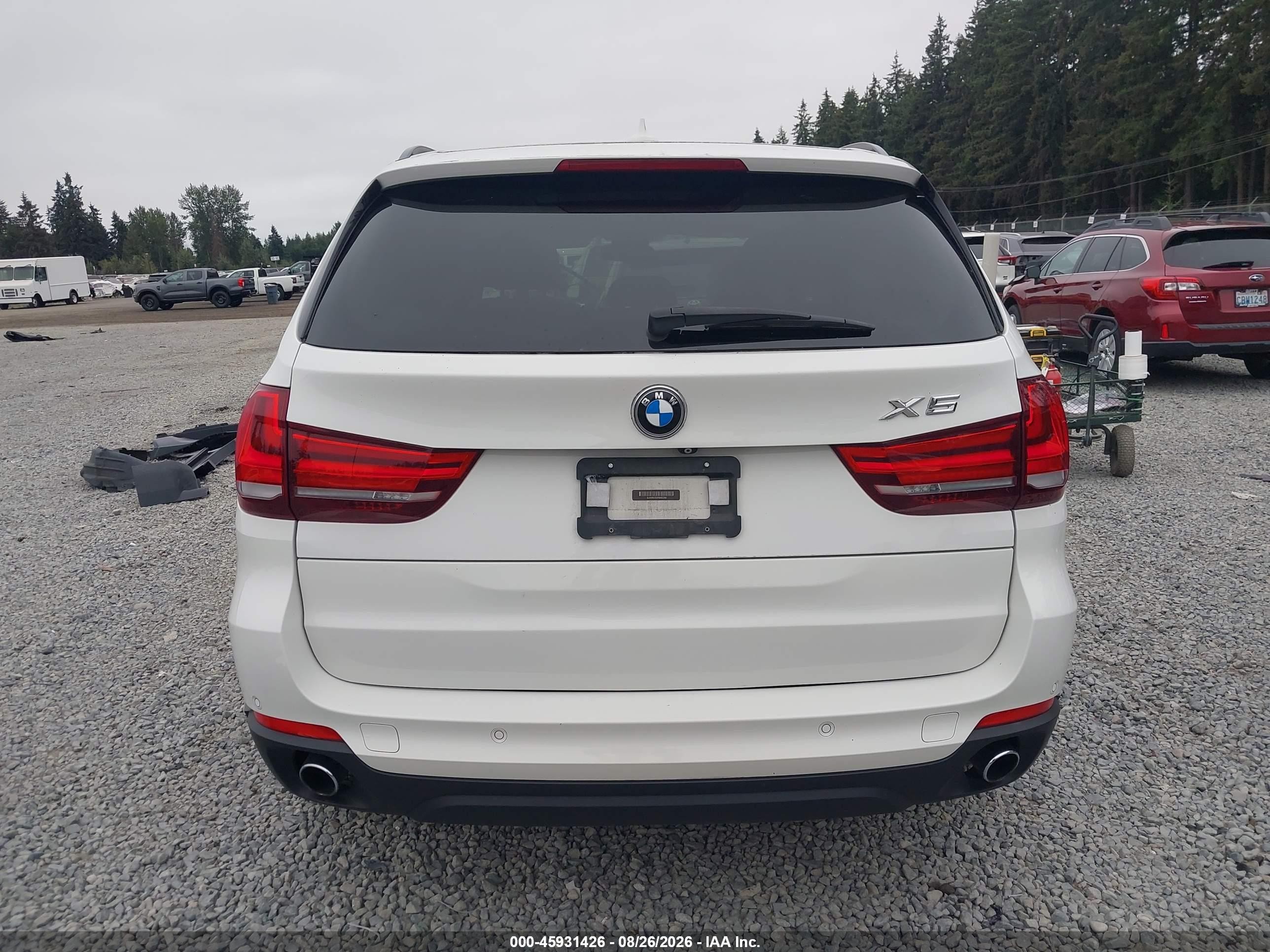 2015 Bmw X5 Xdrive35i White vin: 5UXKR0C53F0K62284