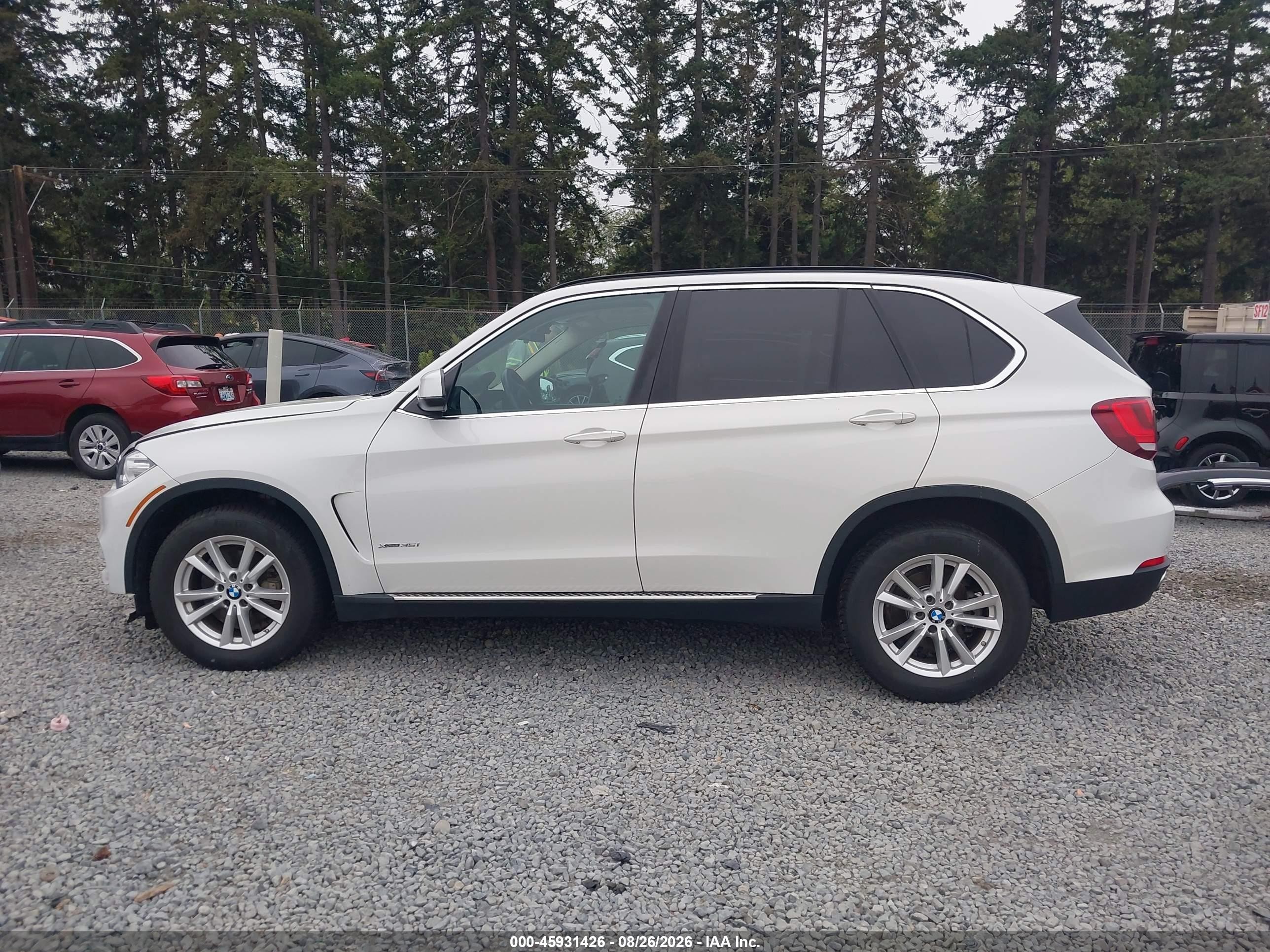 2015 Bmw X5 Xdrive35i White vin: 5UXKR0C53F0K62284