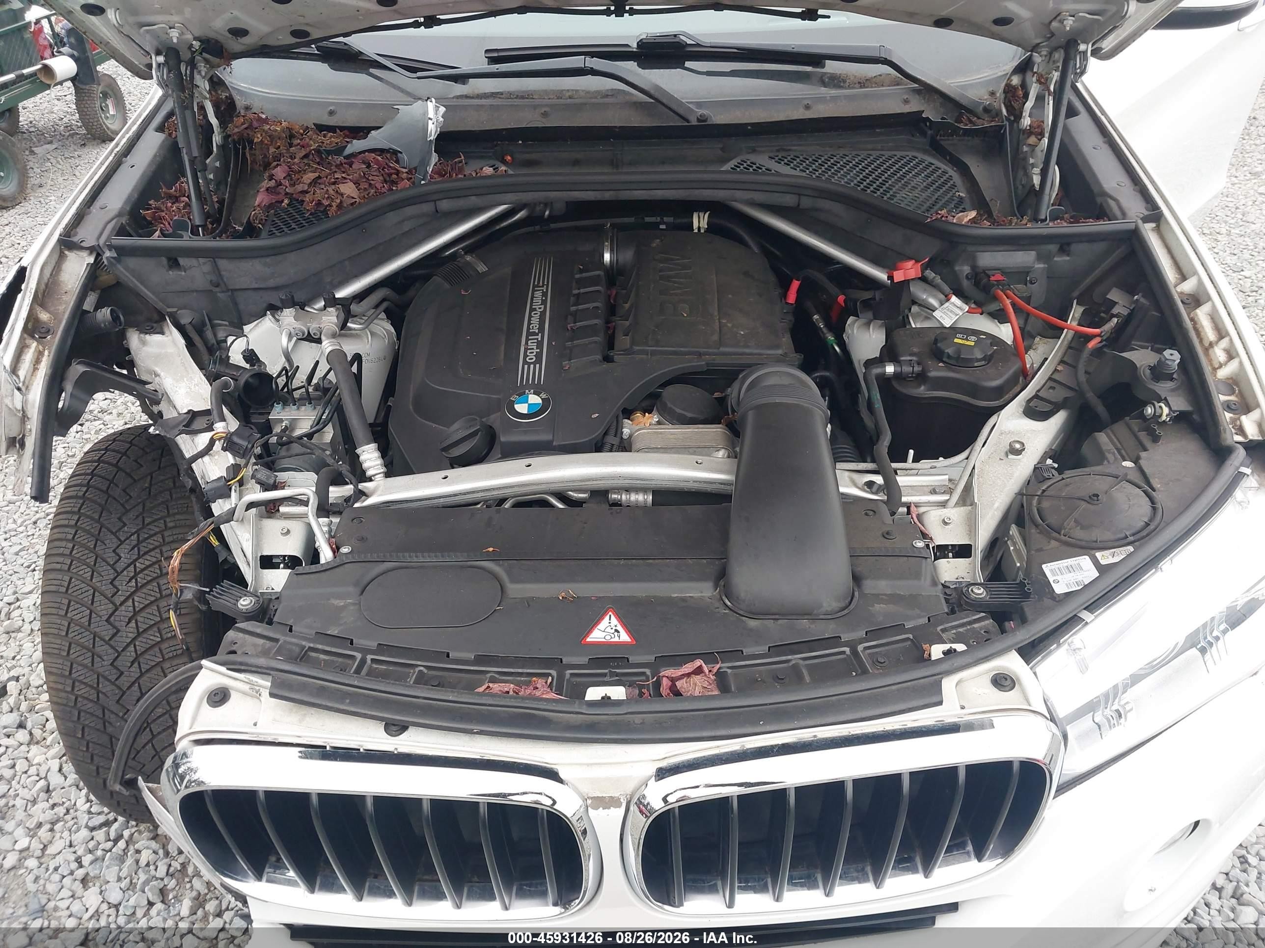 2015 Bmw X5 Xdrive35i White vin: 5UXKR0C53F0K62284