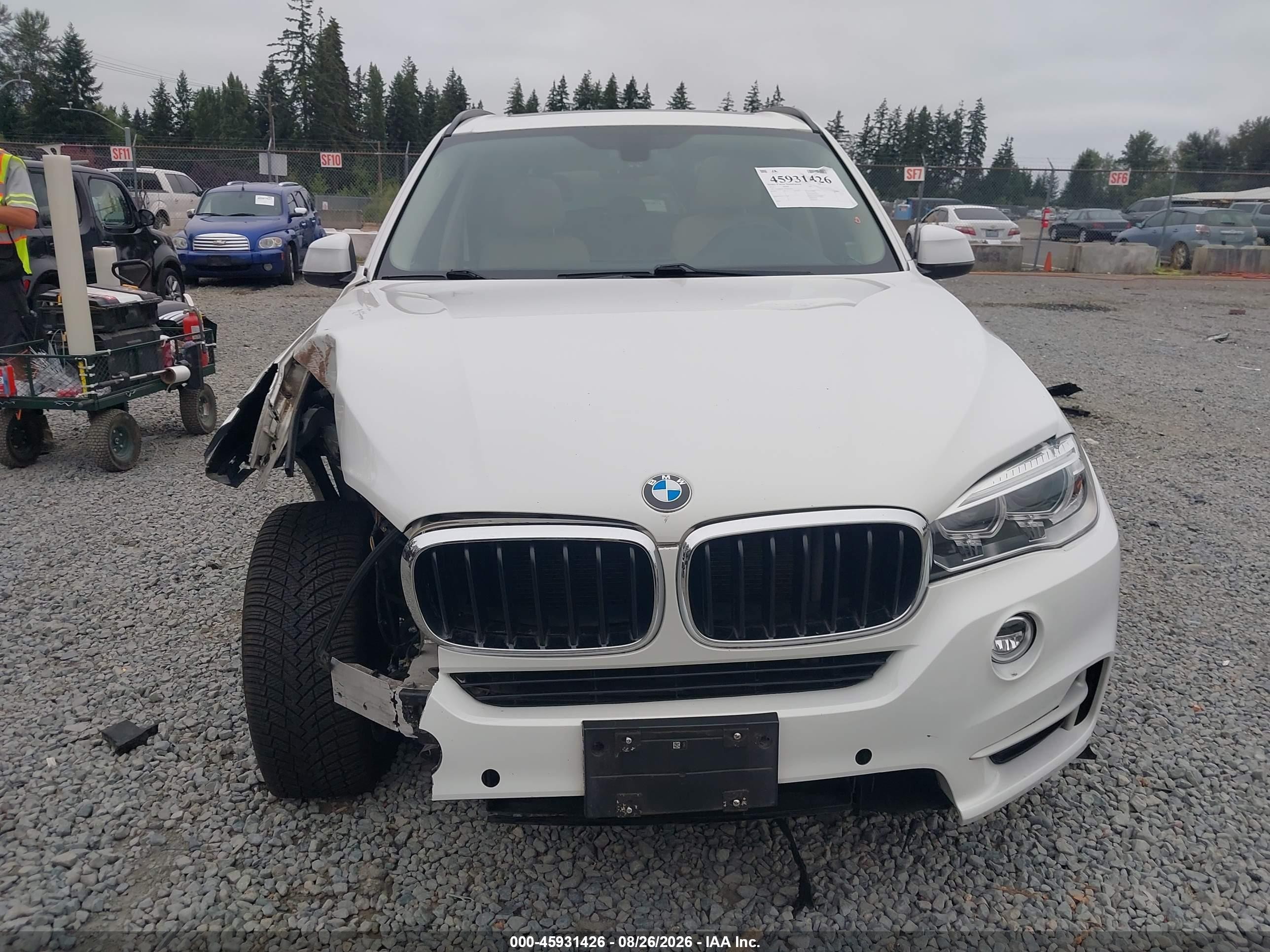2015 Bmw X5 Xdrive35i White vin: 5UXKR0C53F0K62284