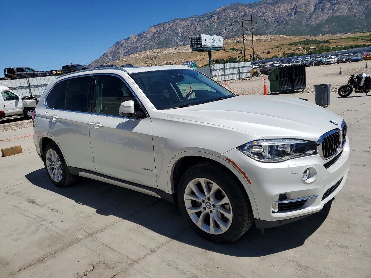2015 Bmw X5 Xdrive35i White vin: 5UXKR0C53F0K64858