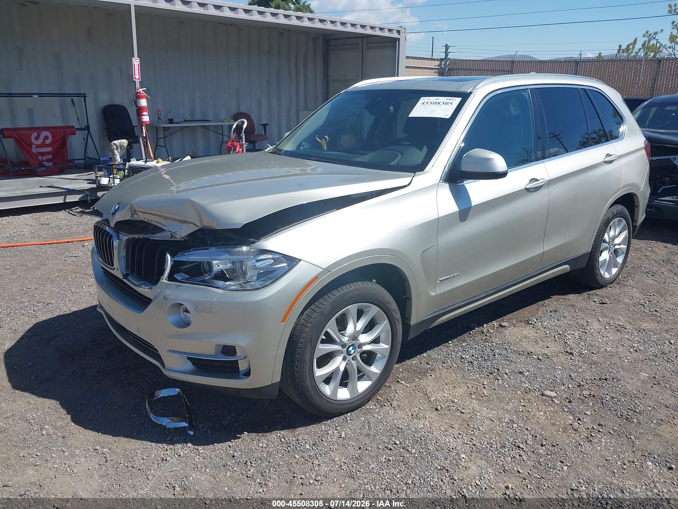 2015 Bmw X5 Xdrive35i Silver vin: 5UXKR0C53F0P04528