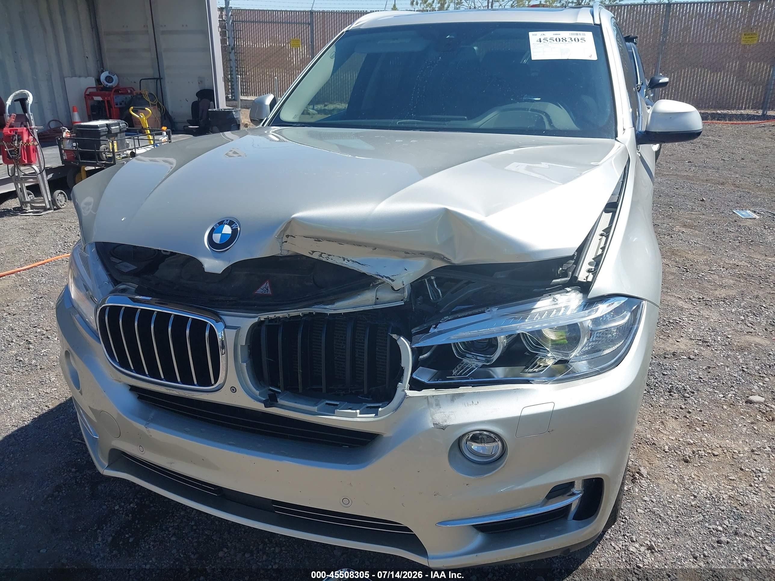 2015 Bmw X5 Xdrive35i Silver vin: 5UXKR0C53F0P04528