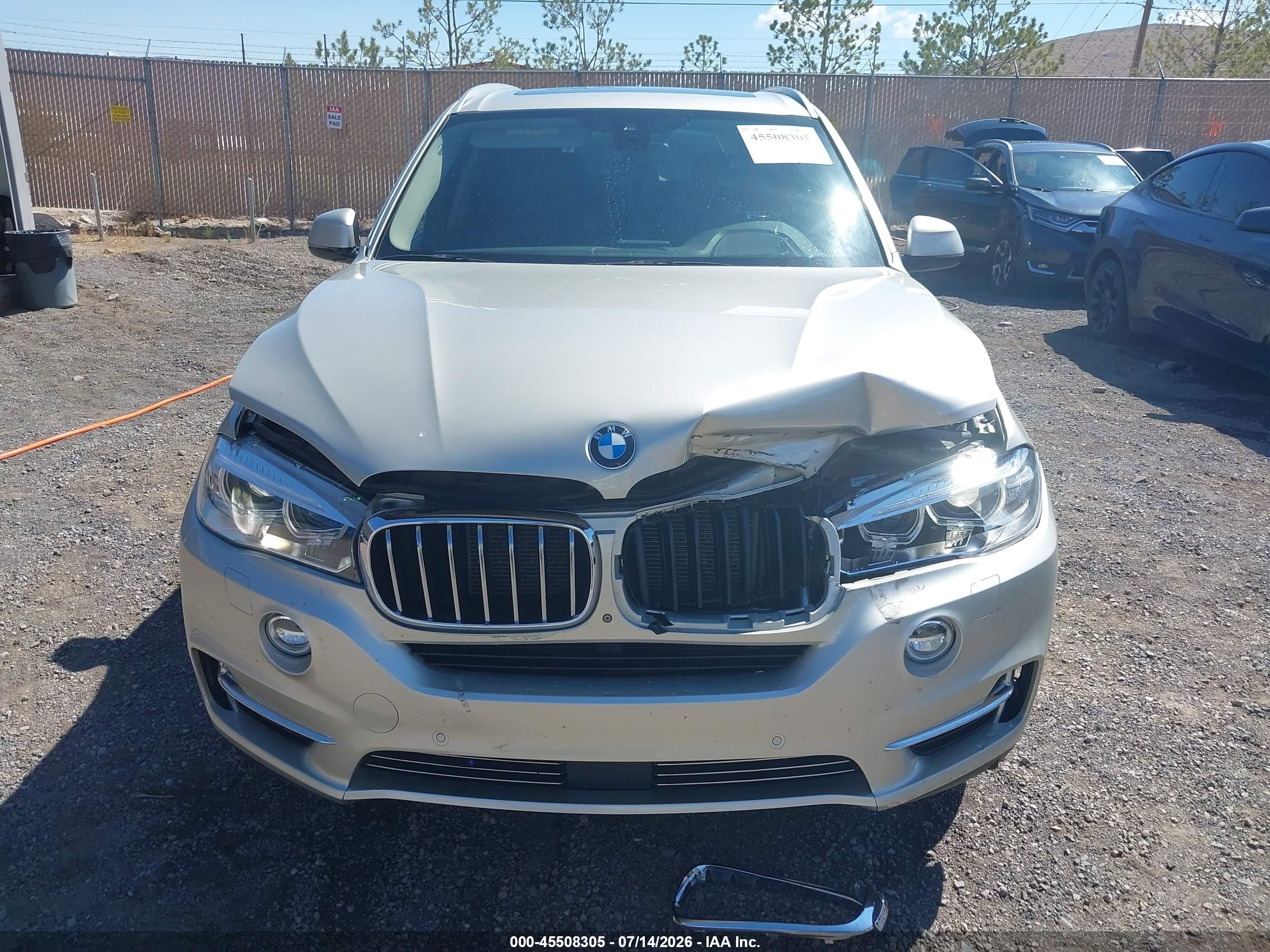 2015 Bmw X5 Xdrive35i Silver vin: 5UXKR0C53F0P04528