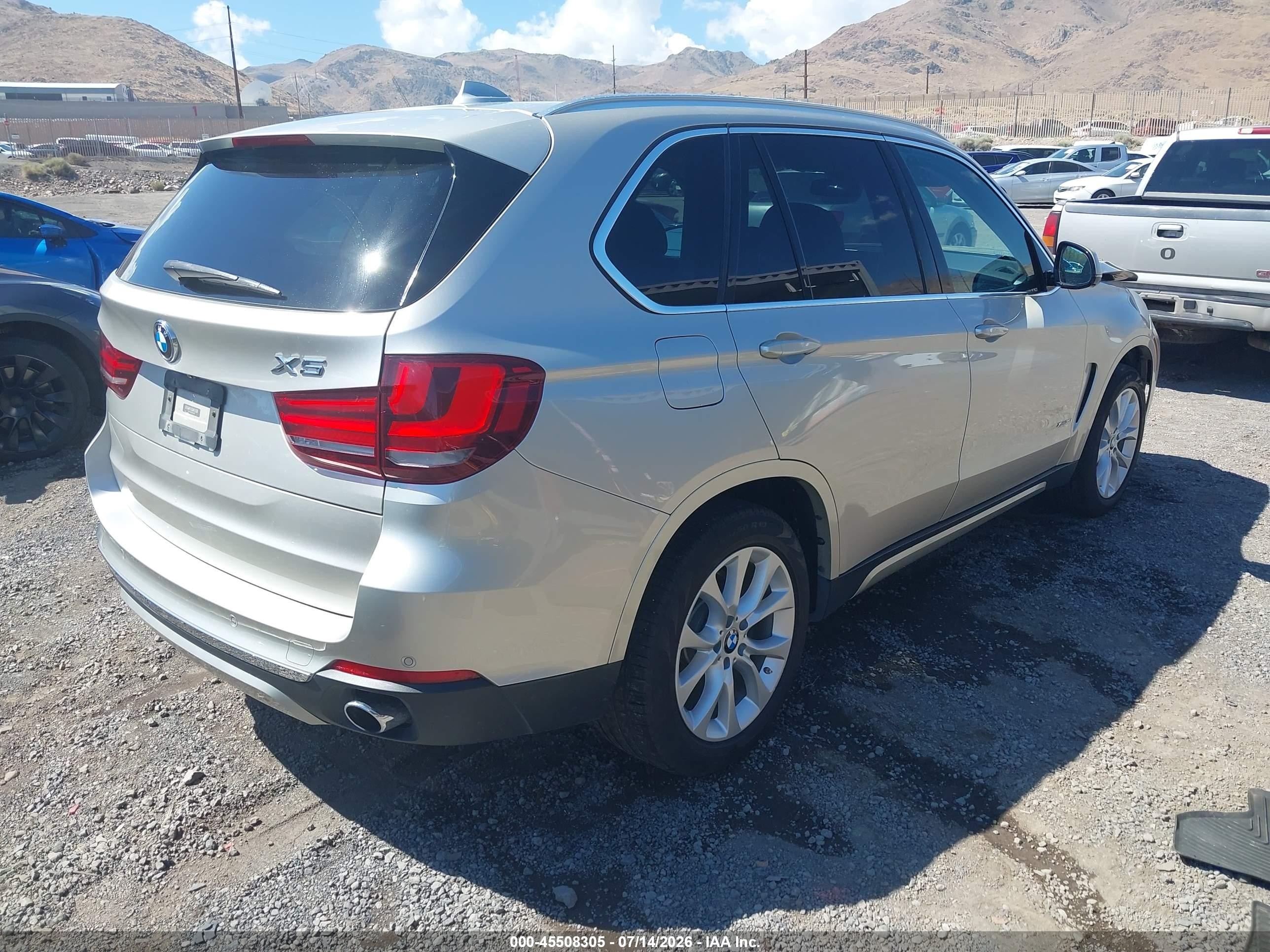 2015 Bmw X5 Xdrive35i Silver vin: 5UXKR0C53F0P04528