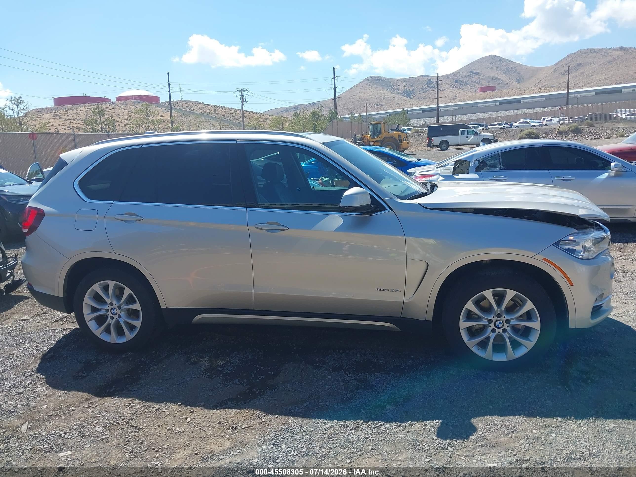 2015 Bmw X5 Xdrive35i Silver vin: 5UXKR0C53F0P04528