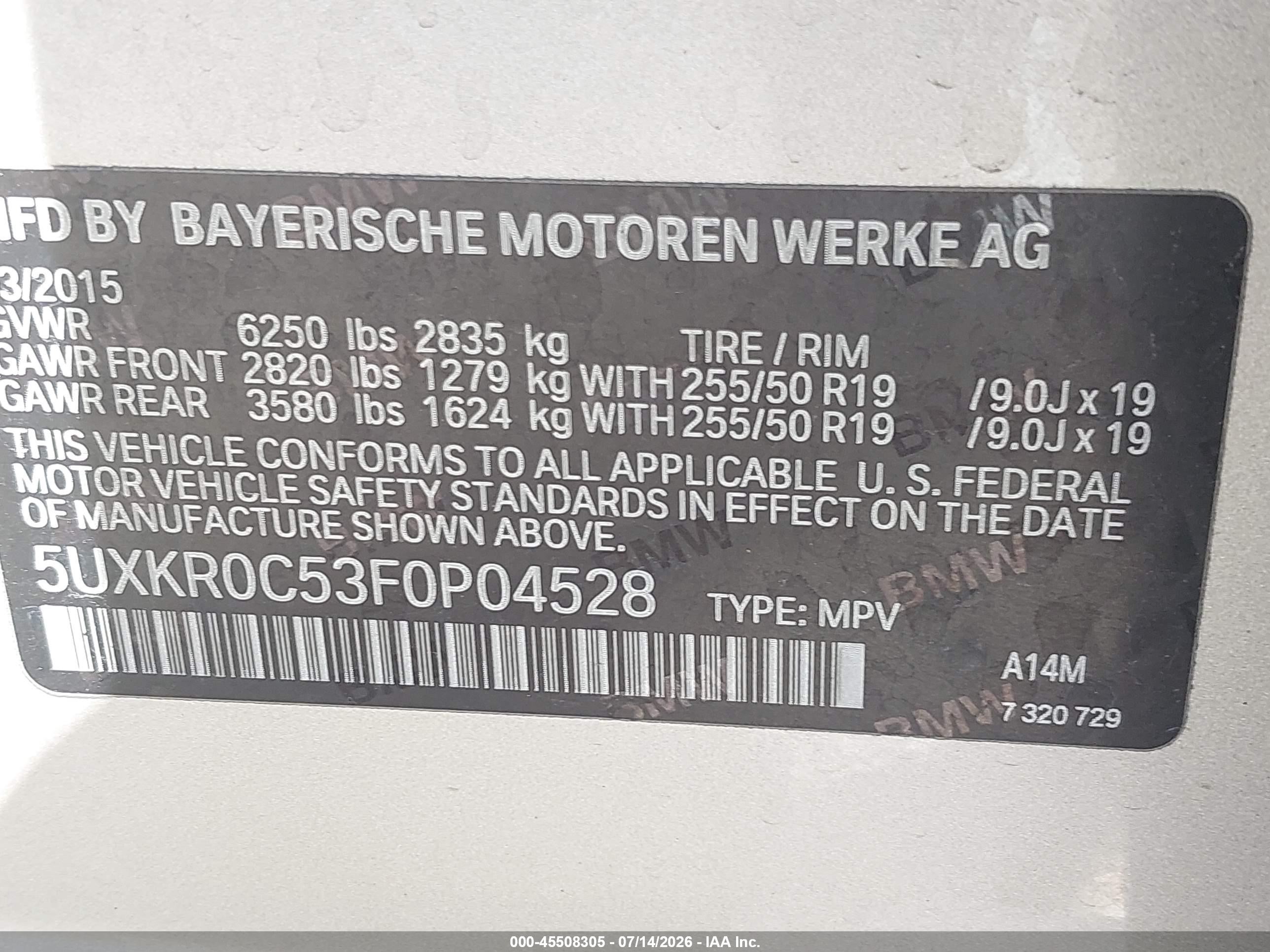 2015 Bmw X5 Xdrive35i Silver vin: 5UXKR0C53F0P04528