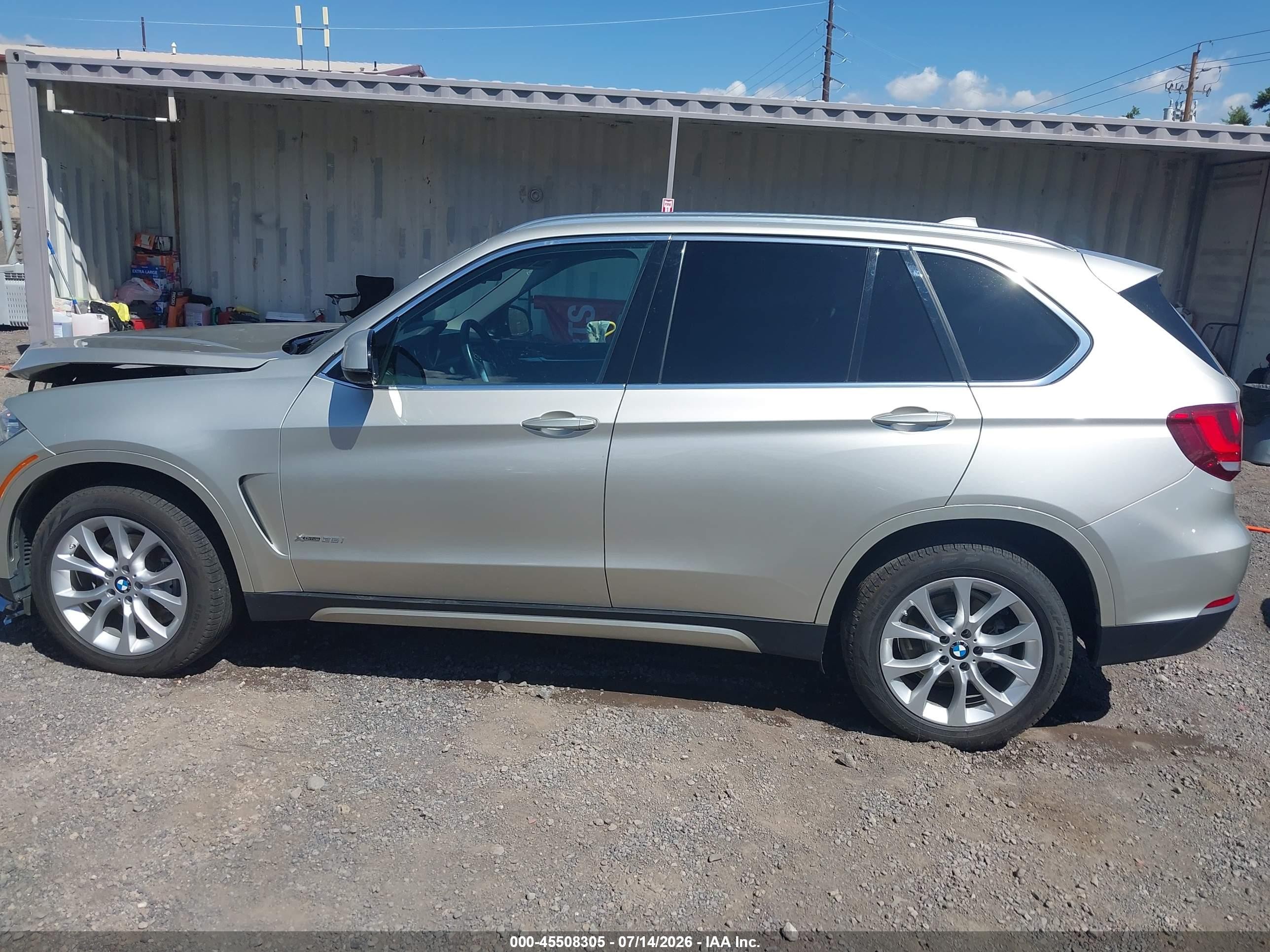 2015 Bmw X5 Xdrive35i Silver vin: 5UXKR0C53F0P04528