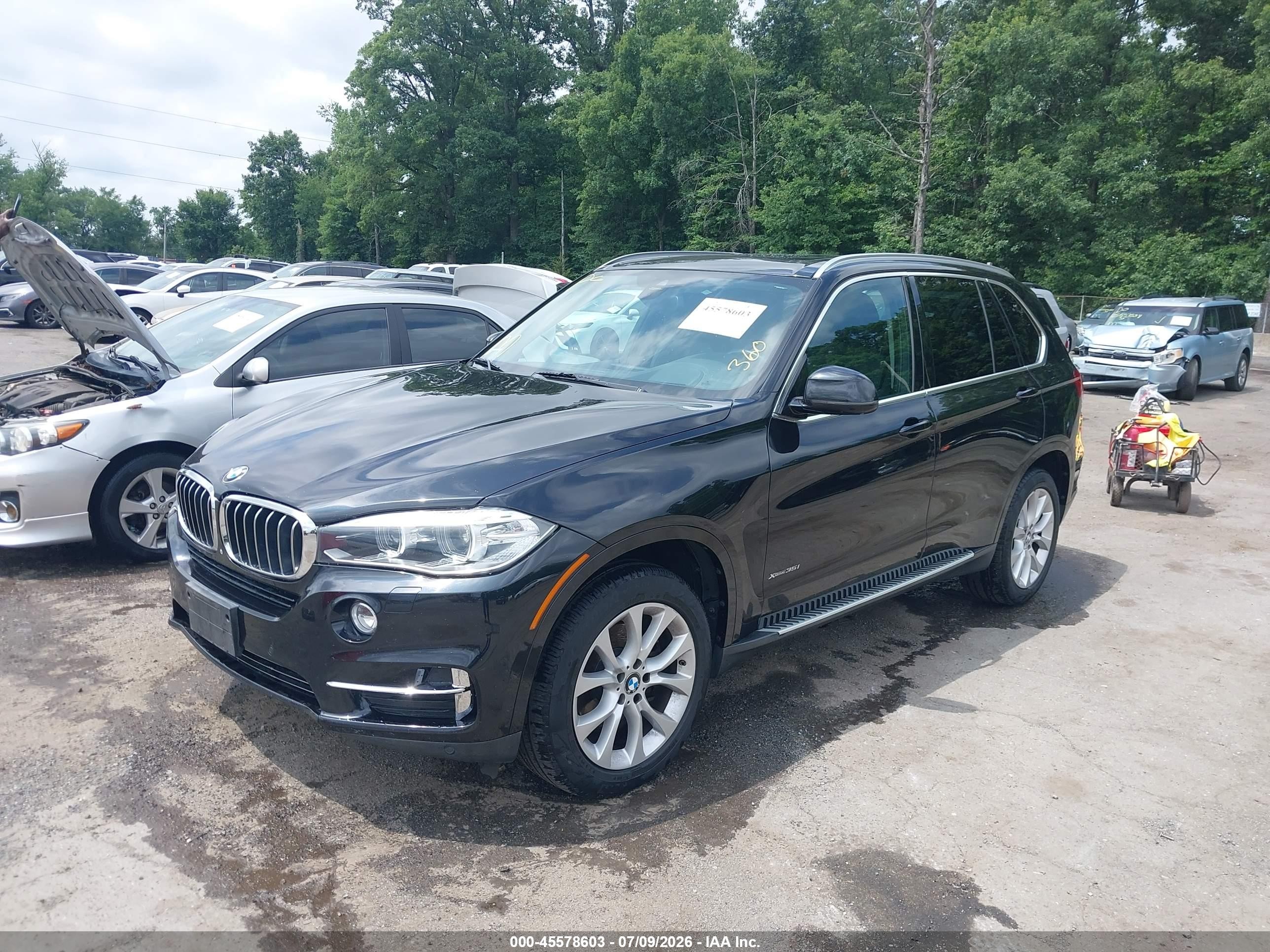2015 Bmw X5 Xdrive35i Black vin: 5UXKR0C53F0P06716