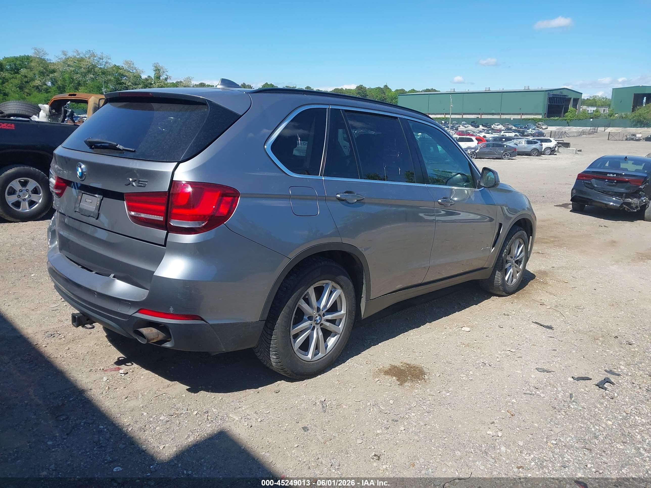 2014 Bmw X5 Xdrive35i Gray vin: 5UXKR0C54E0H24546