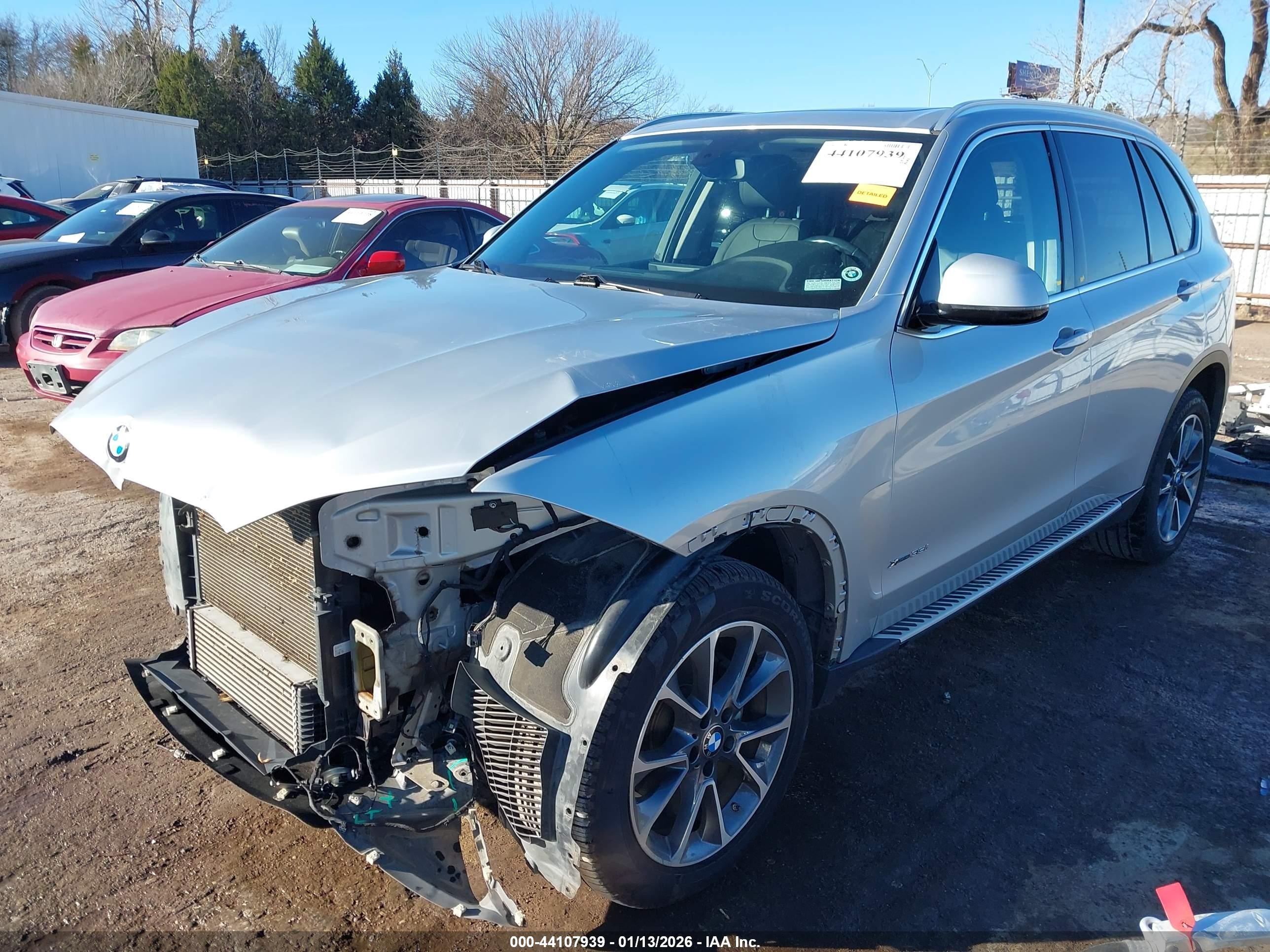 2014 Bmw X5 Xdrive35i Silver vin: 5UXKR0C54E0H25194