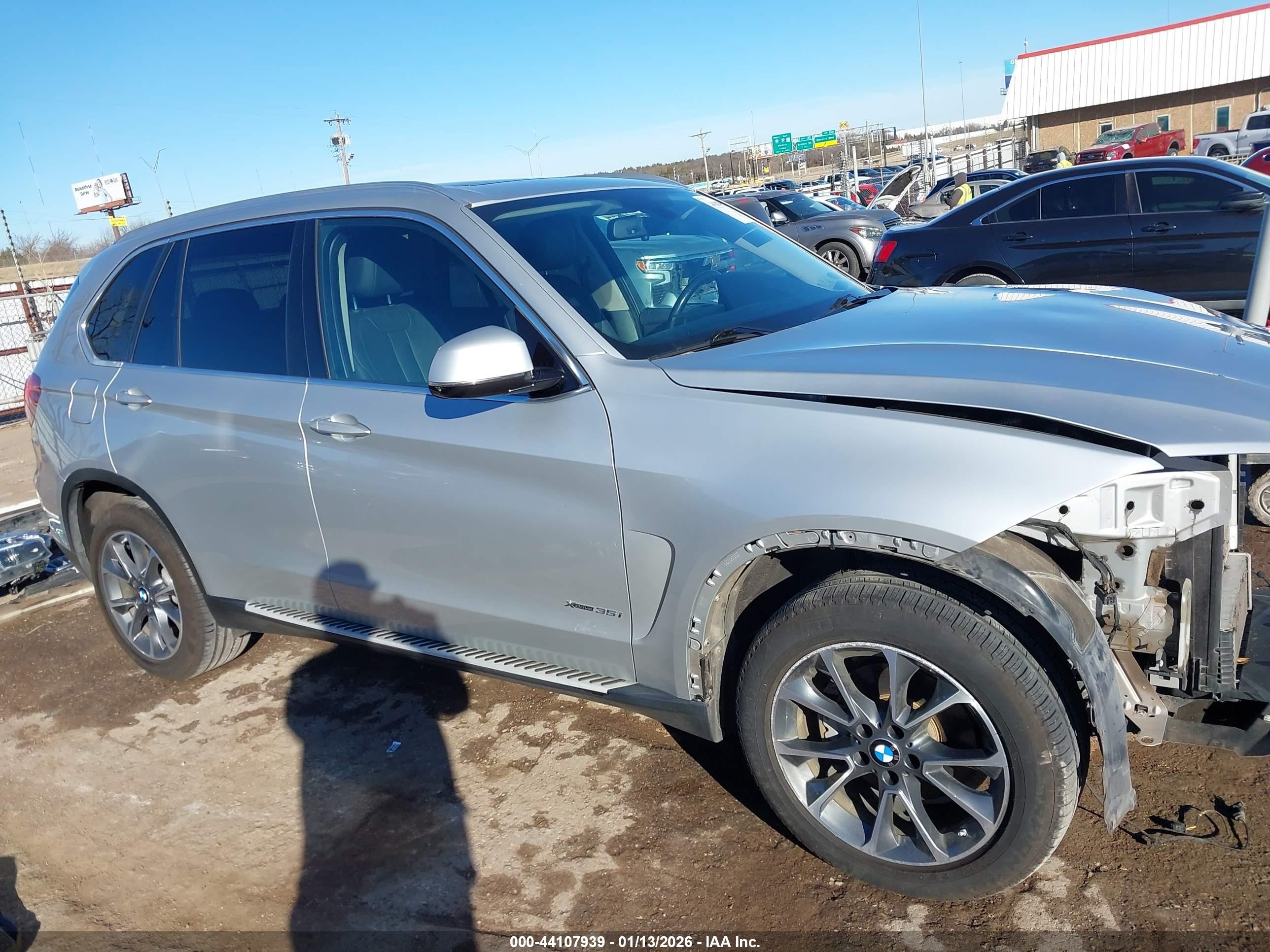 2014 Bmw X5 Xdrive35i Silver vin: 5UXKR0C54E0H25194