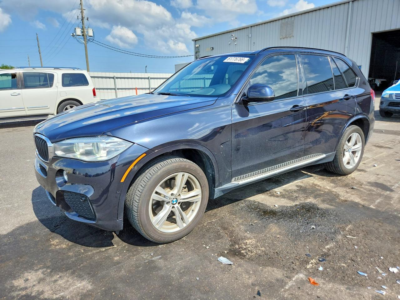 2015 Bmw X5 Xdrive35i Blue vin: 5UXKR0C54F0K53772
