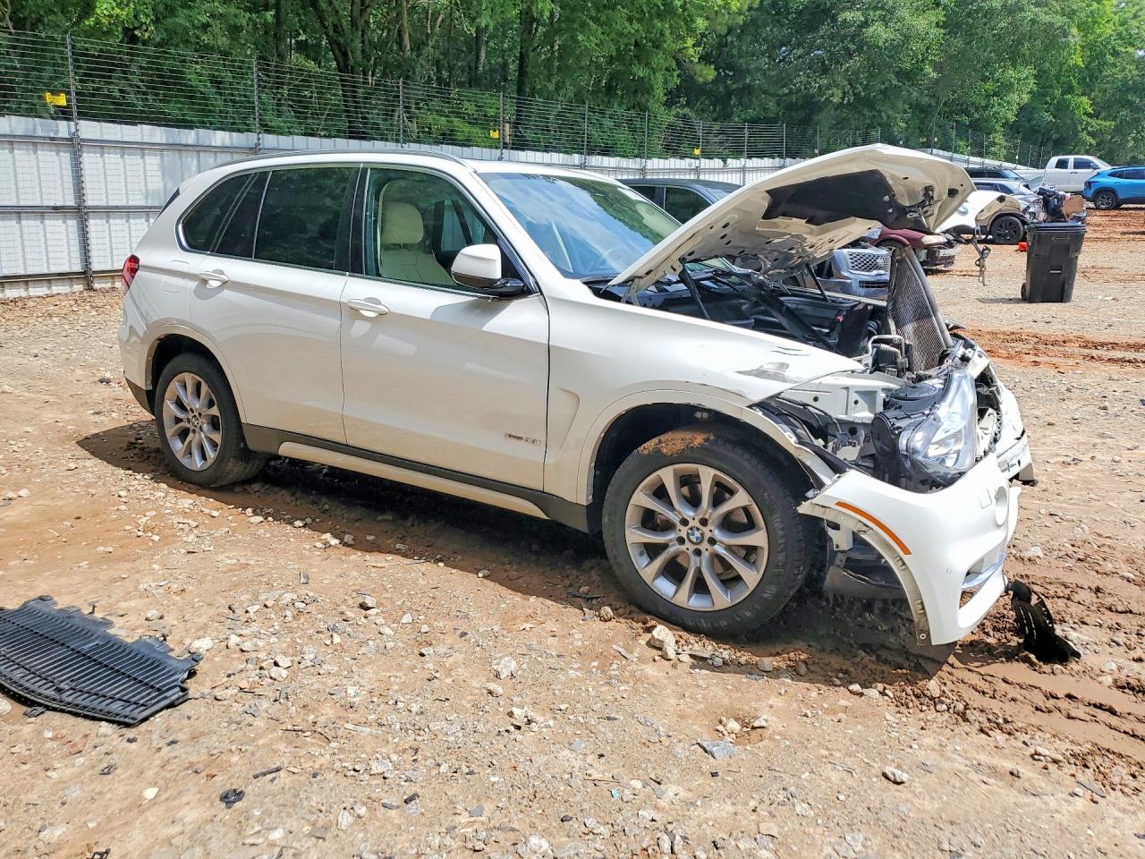 2015 Bmw X5 Xdrive35i White vin: 5UXKR0C54F0K60916