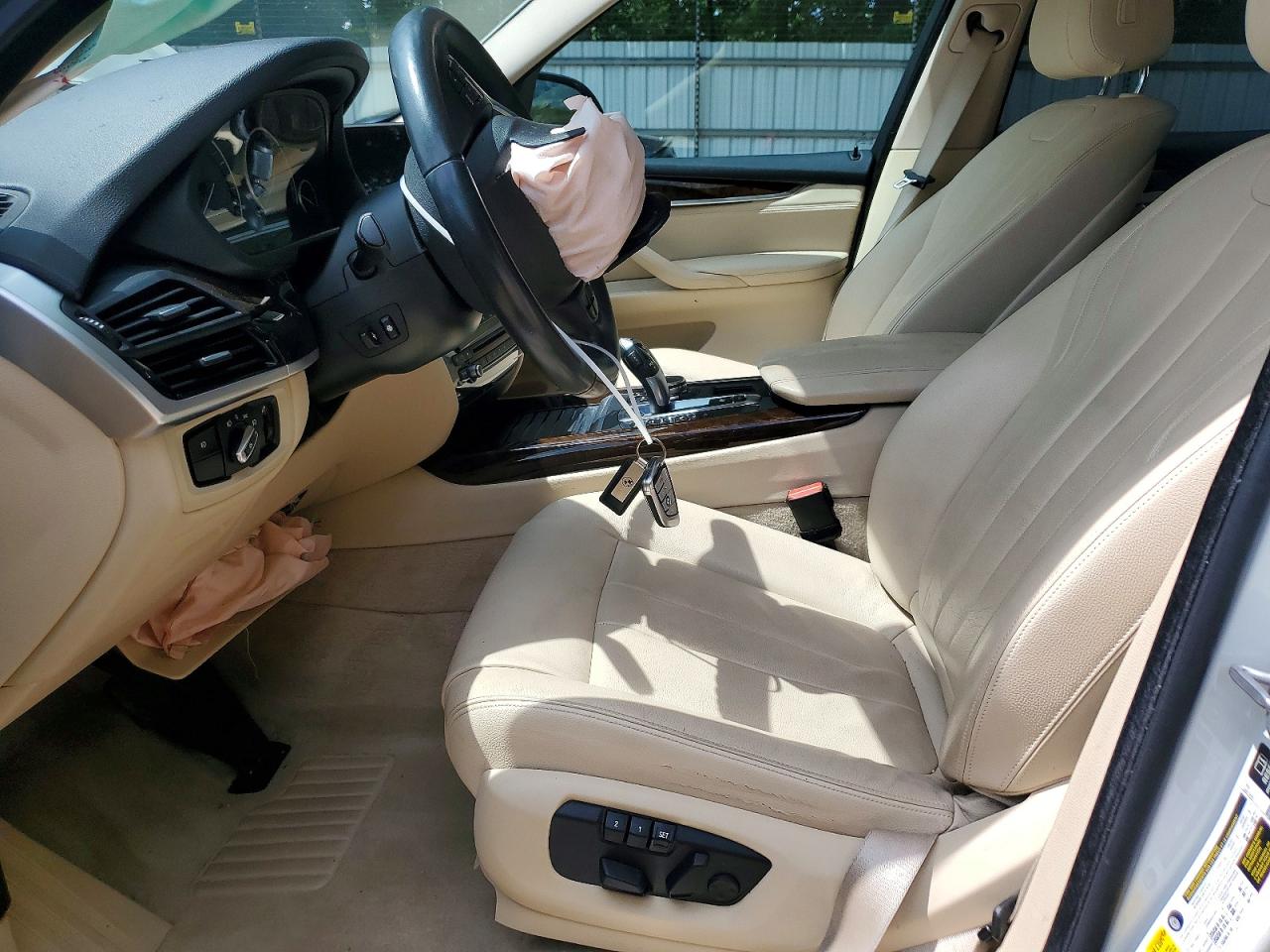 2015 Bmw X5 Xdrive35i White vin: 5UXKR0C54F0K60916