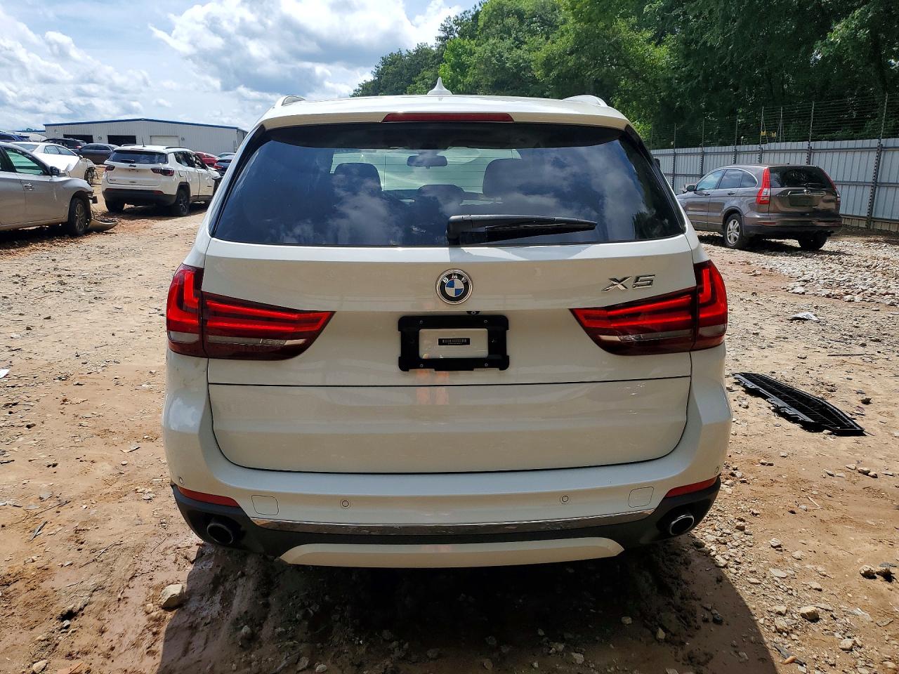 2015 Bmw X5 Xdrive35i White vin: 5UXKR0C54F0K60916