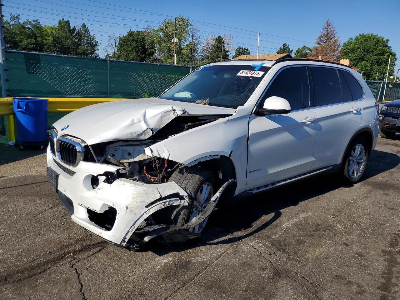 2015 Bmw X5 Xdrive35i White vin: 5UXKR0C54F0K61127