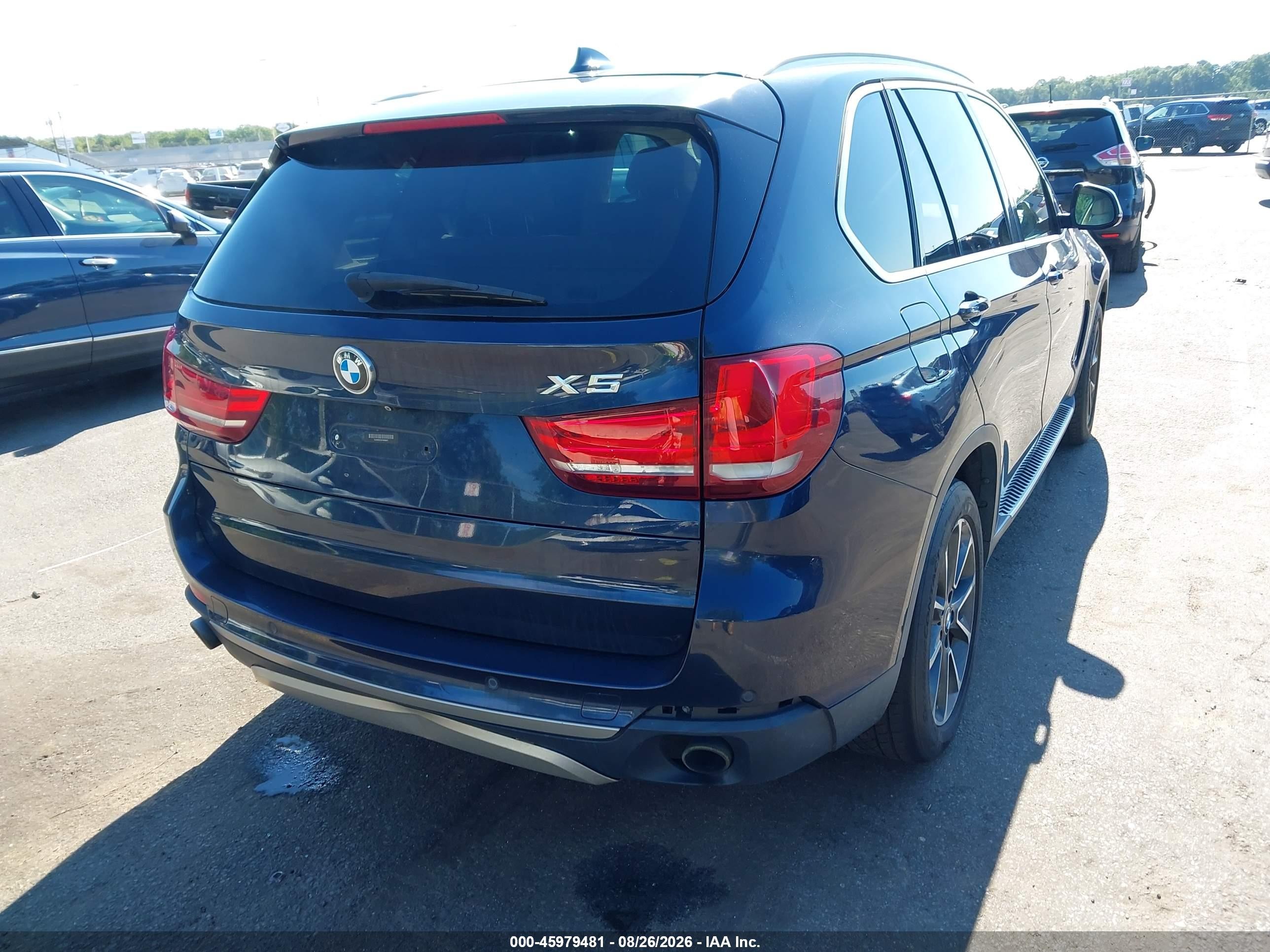 2015 Bmw X5 Xdrive35i Blue vin: 5UXKR0C54F0K68501